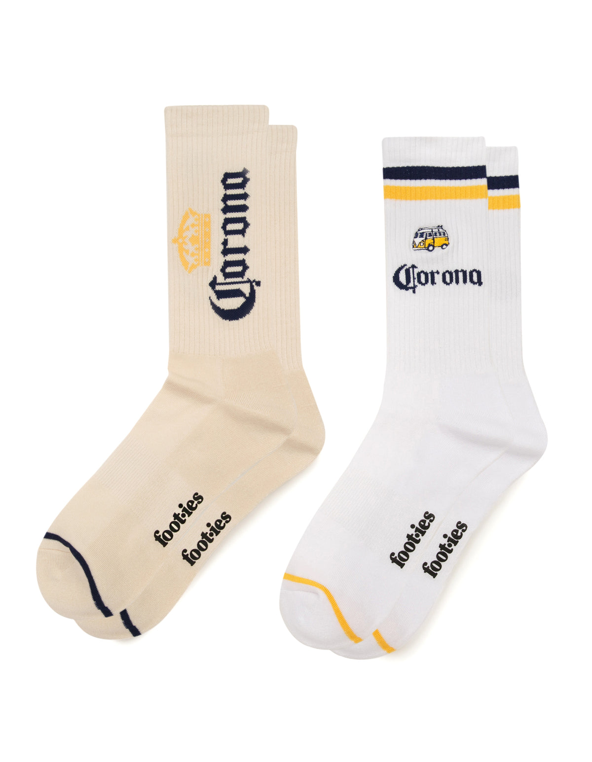 Corona Beach Cruiser Sneaker Sock 2-Pack