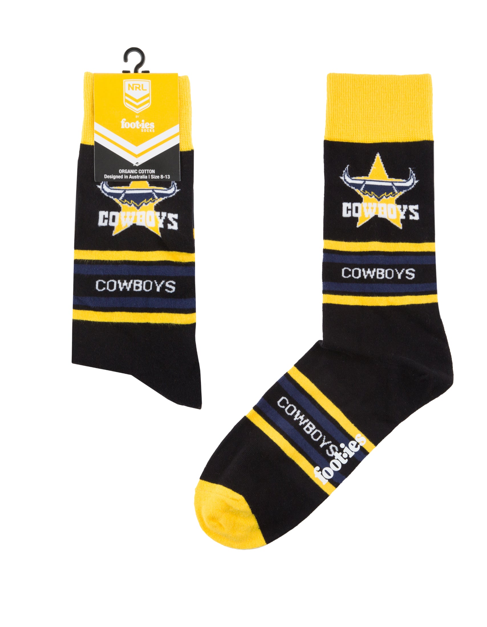 North Queensland Cowboys Stripe Organic Cotton Socks