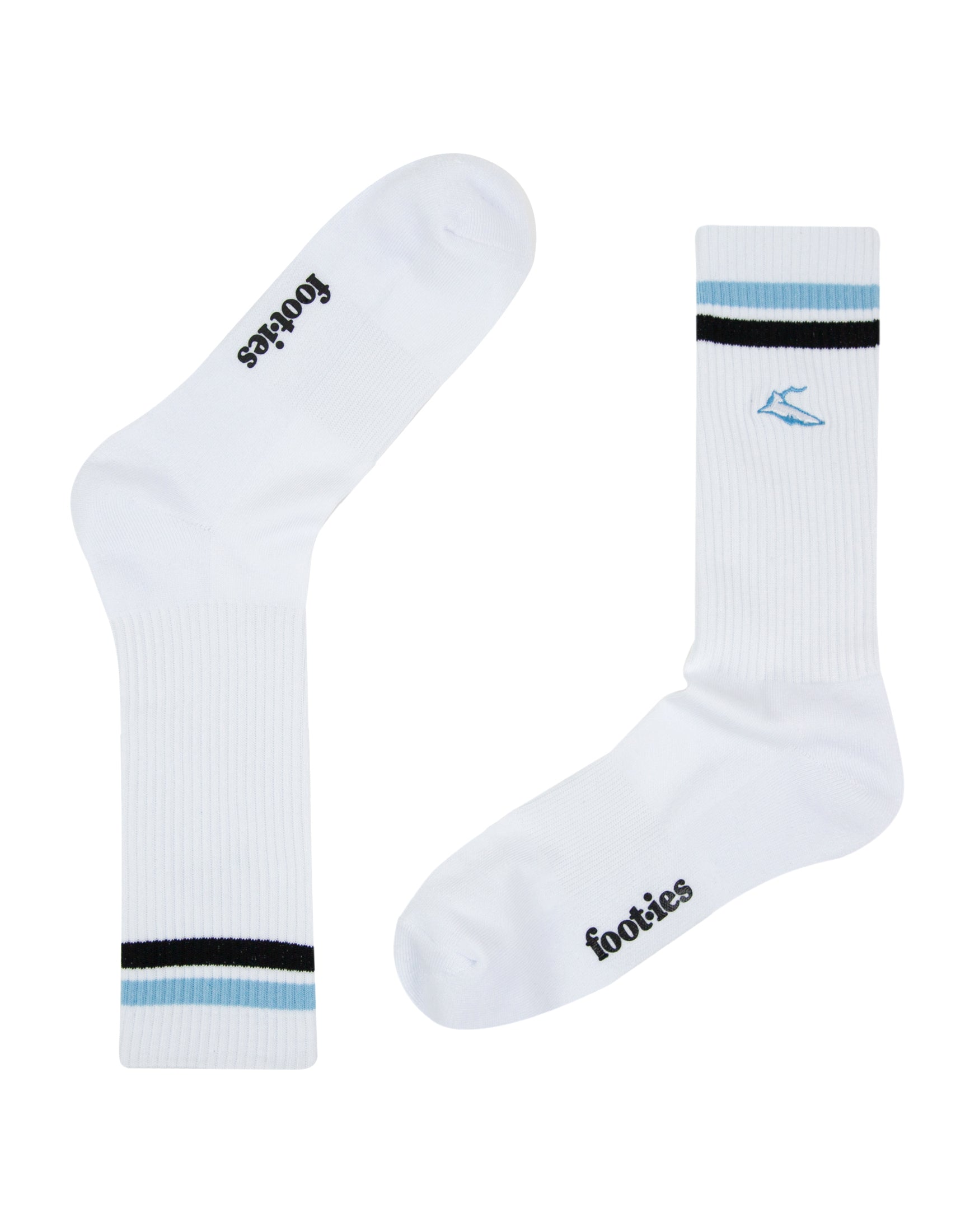 Cronulla-Sutherland Sharks Embroidered Sneaker Sock 2 Pack
