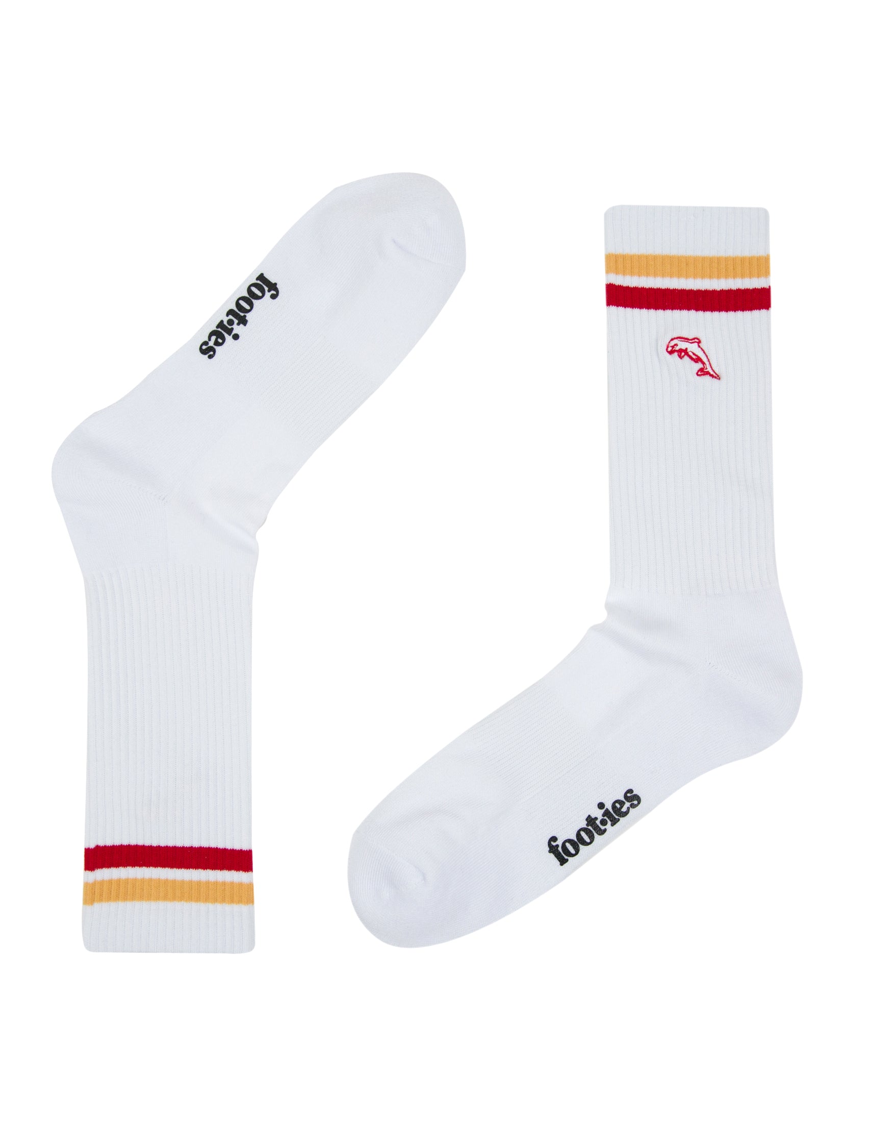 Dolphins Embroidered Sneaker Sock 2 Pack