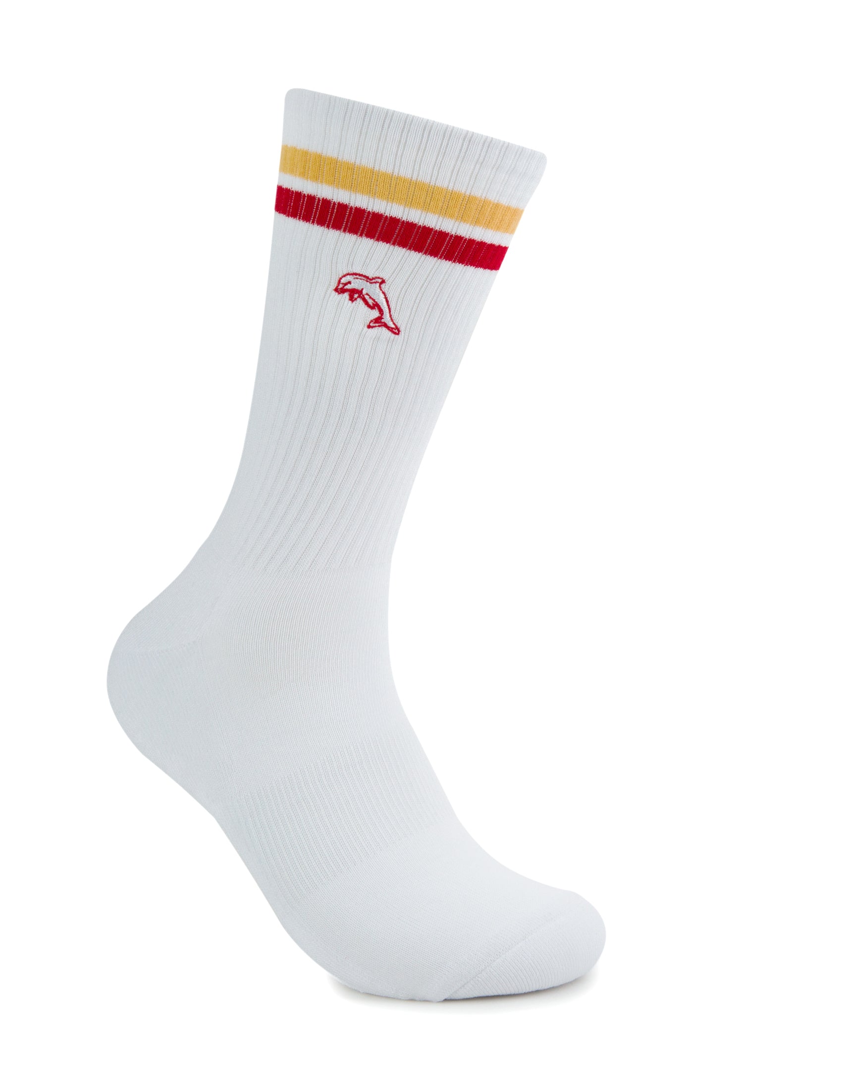 Dolphins Embroidered Sneaker Sock 2 Pack