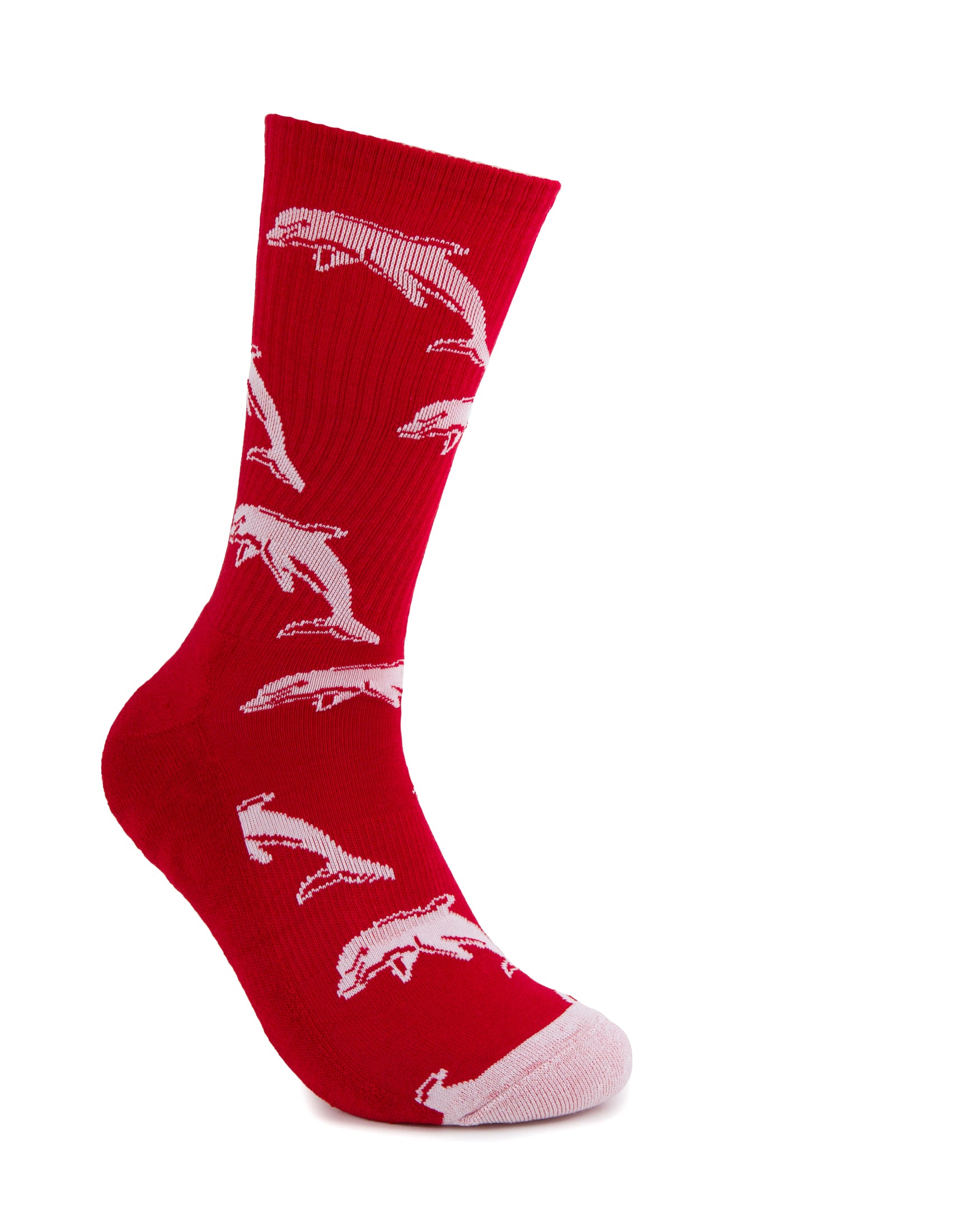 Dolphins Embroidered Sneaker Sock 2 Pack