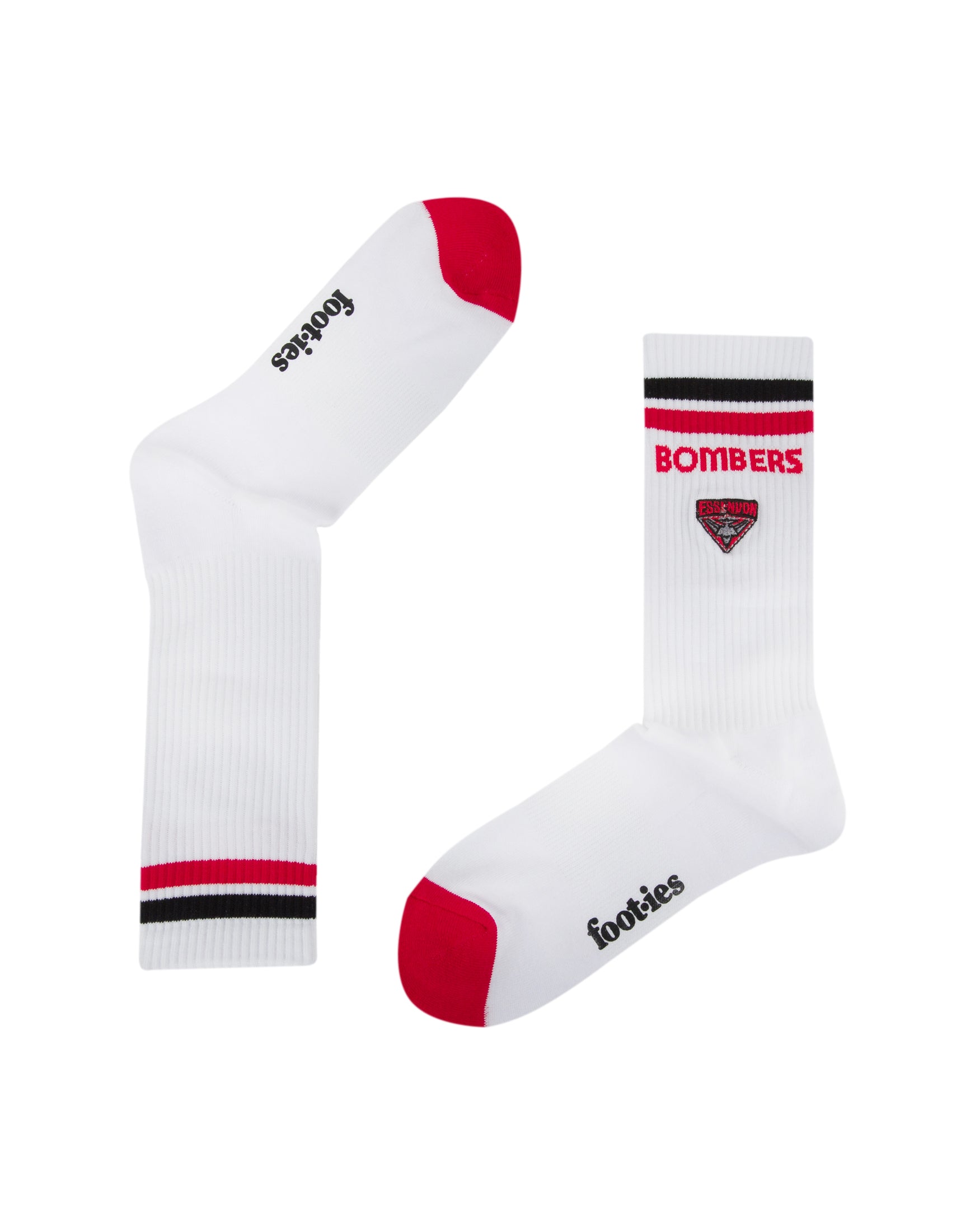 Essendon Bombers Mascot Sneaker Socks 2-Pack