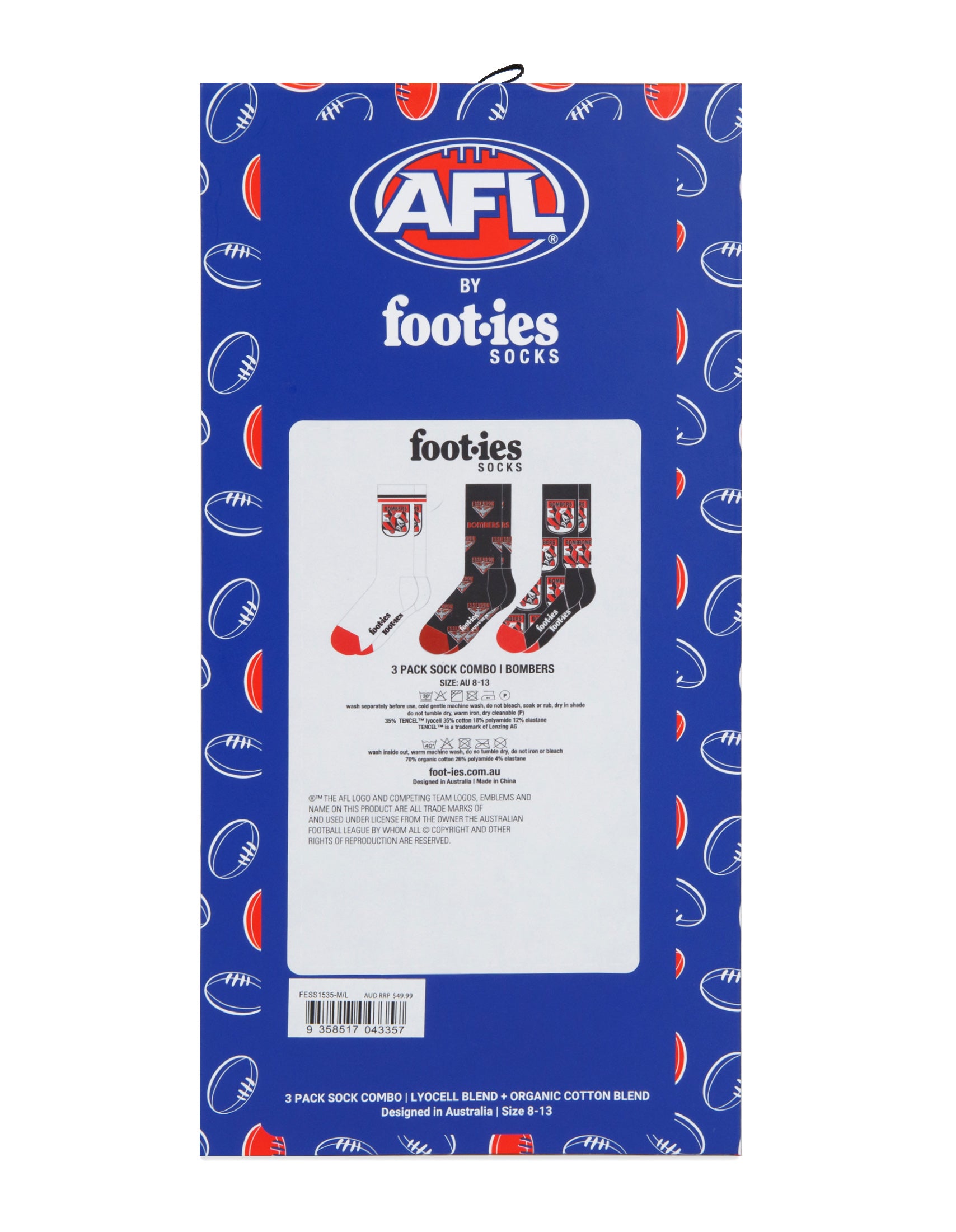 Essendon Bombers 3-Pack Gift Box