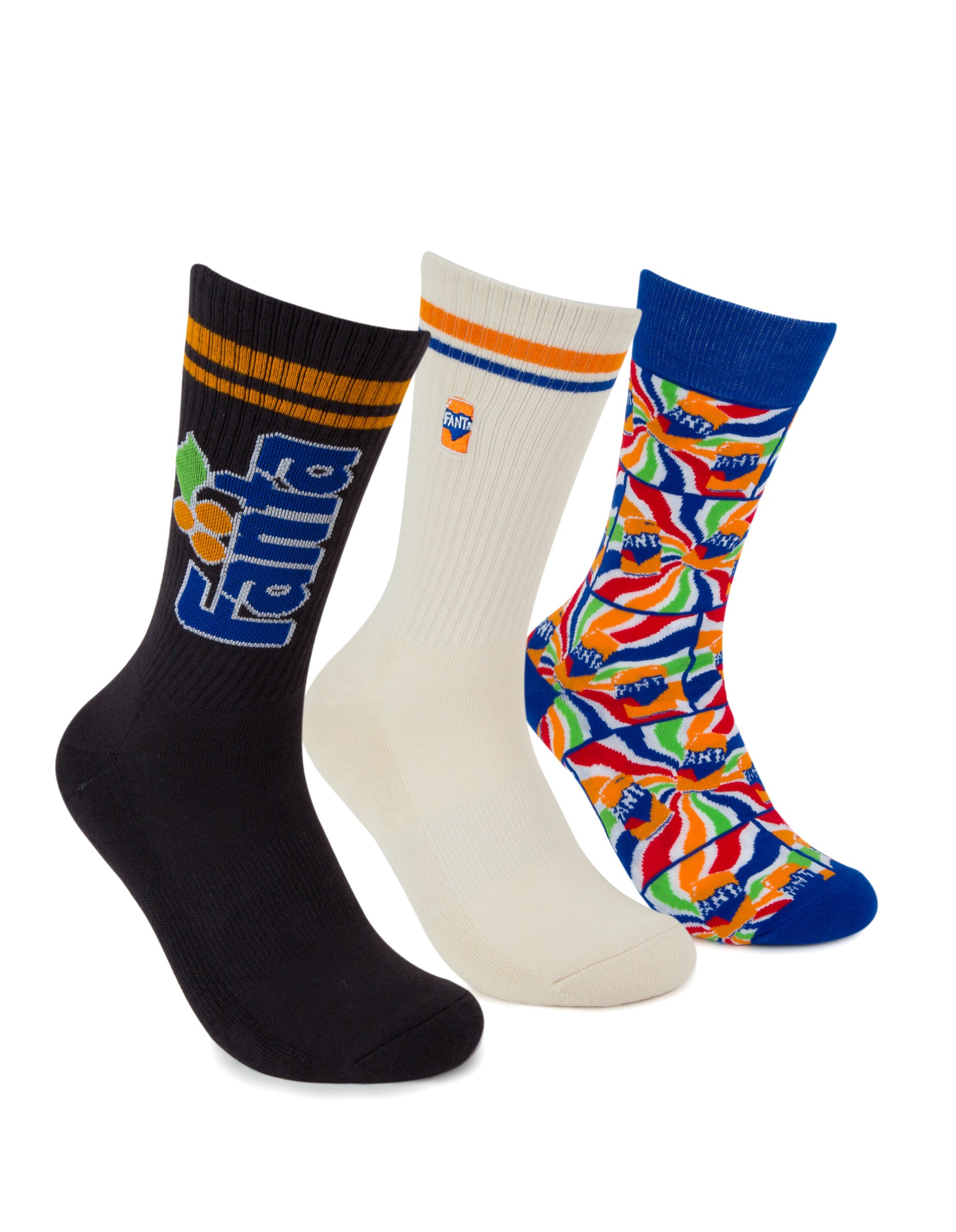 Fanta Retro Sneaker Sock 3 Pack Gift Can