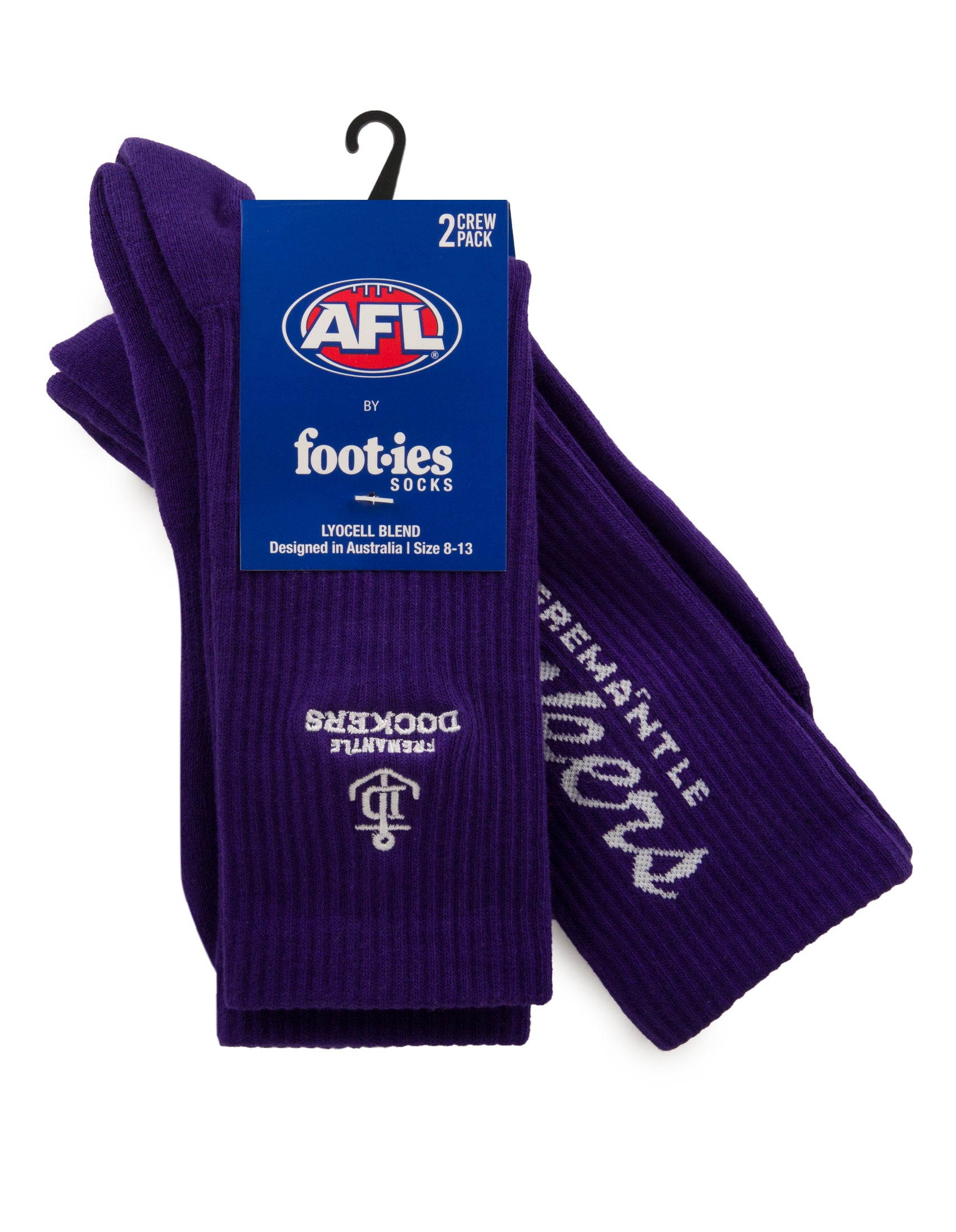 Fremantle Dockers Sneaker Sock 2-Pack