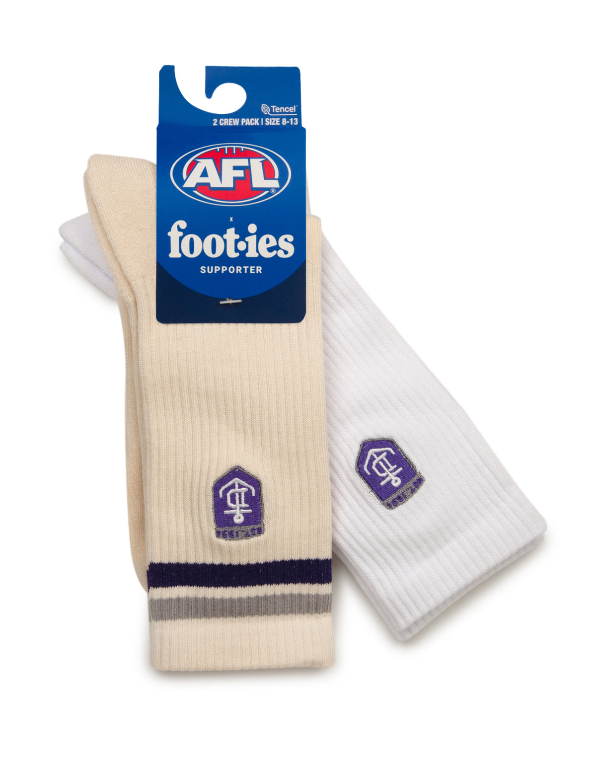Fremantle Dockers Sneaker Sock 2-Pack