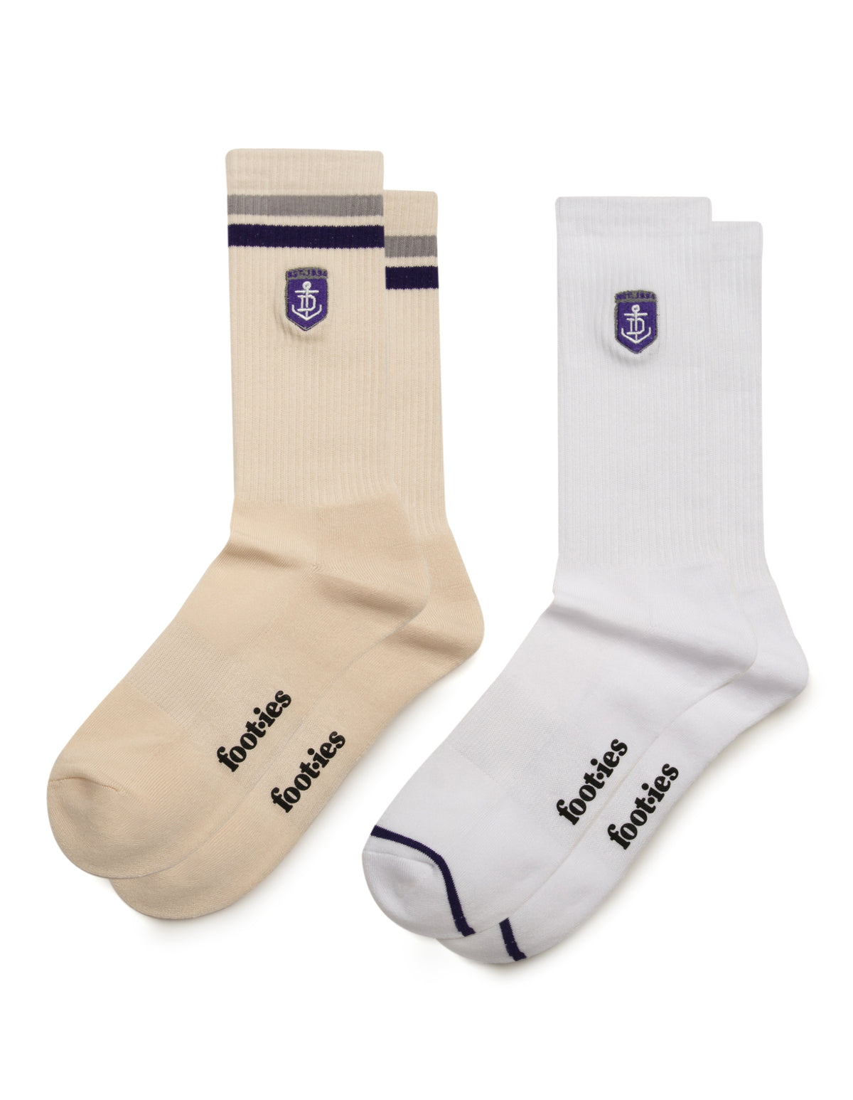 Fremantle Dockers Sneaker Sock 2-Pack