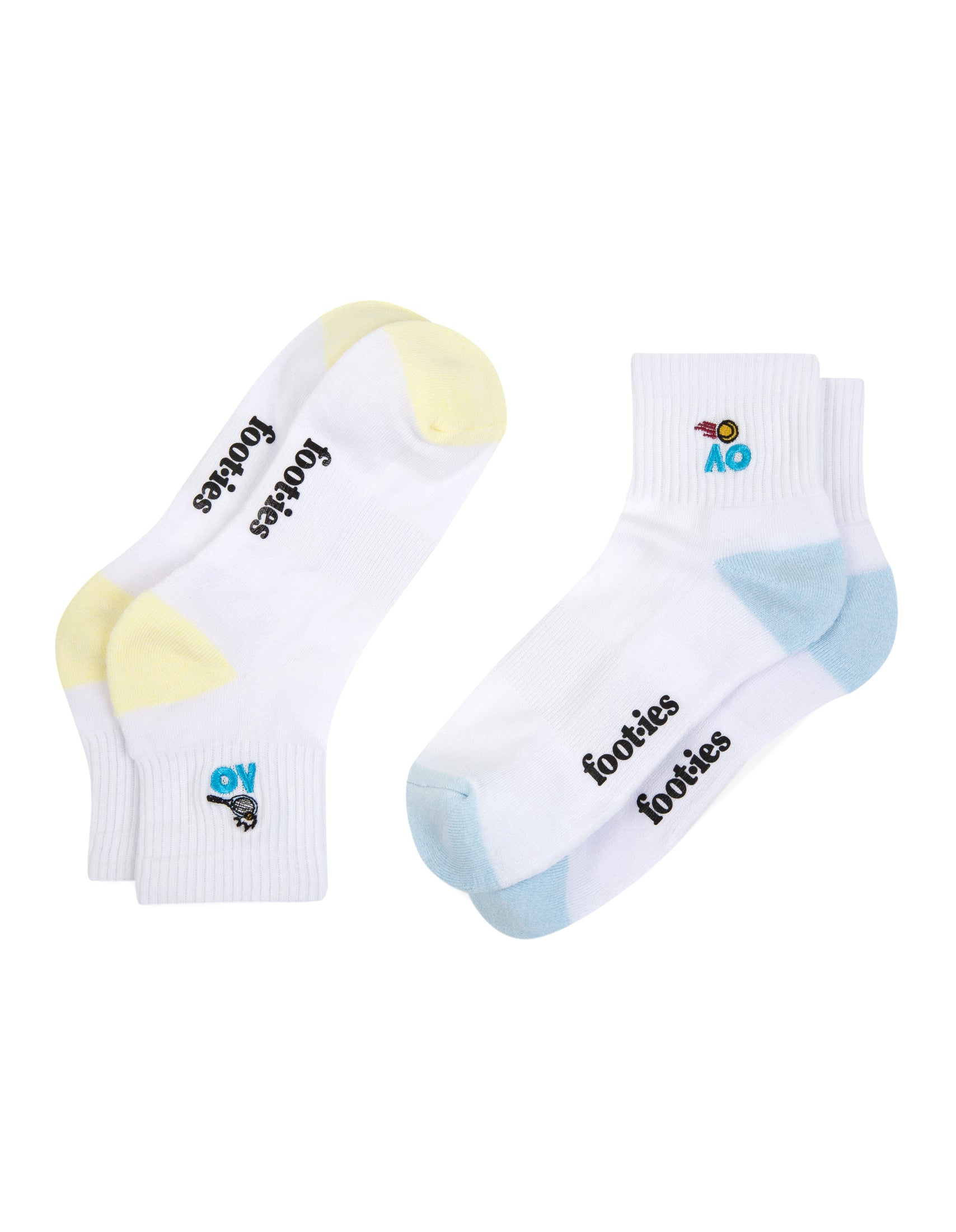 Australian Open Game Play Quarter Crew Sock 2-Pack