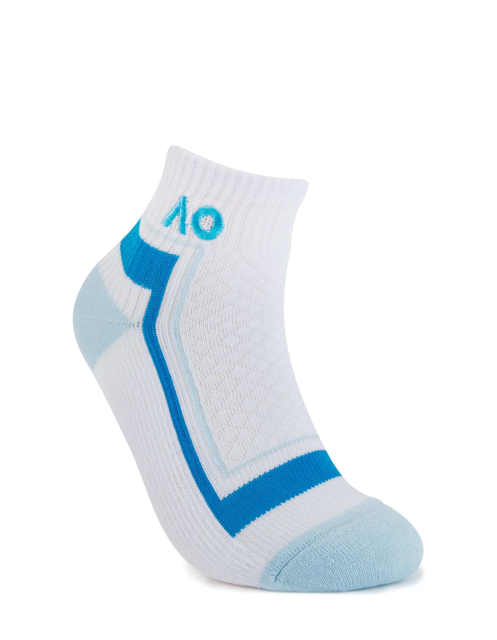Australian Open Game Play Ergonomic Quarter Crew Sport Socks