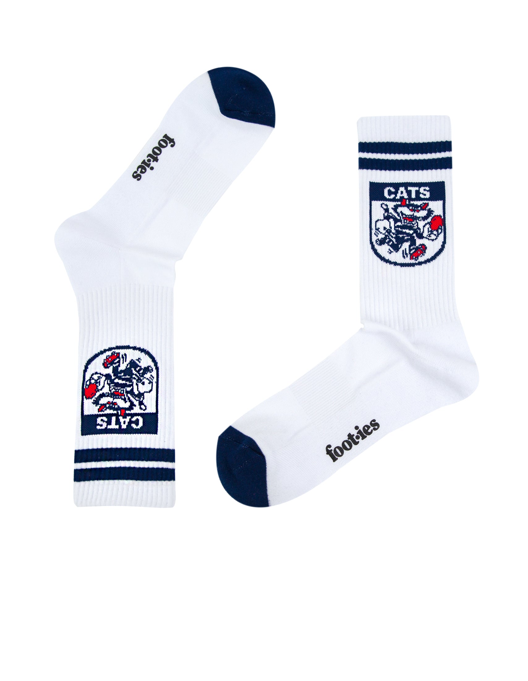 Geelong Cats Retro Sneaker Sock 2 Pack