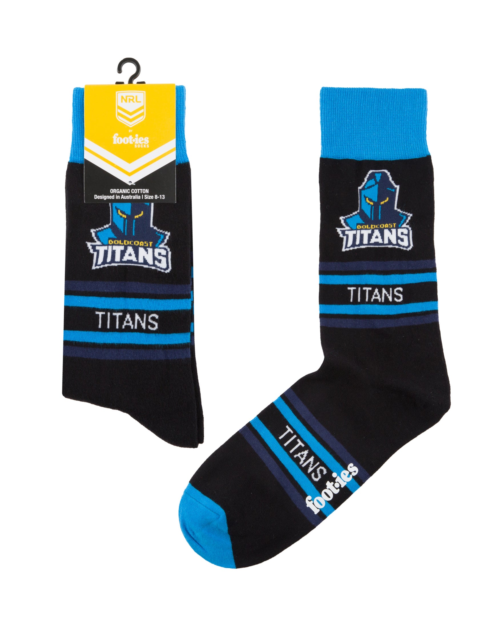 Gold Coast Titans Stripe Organic Cotton Socks