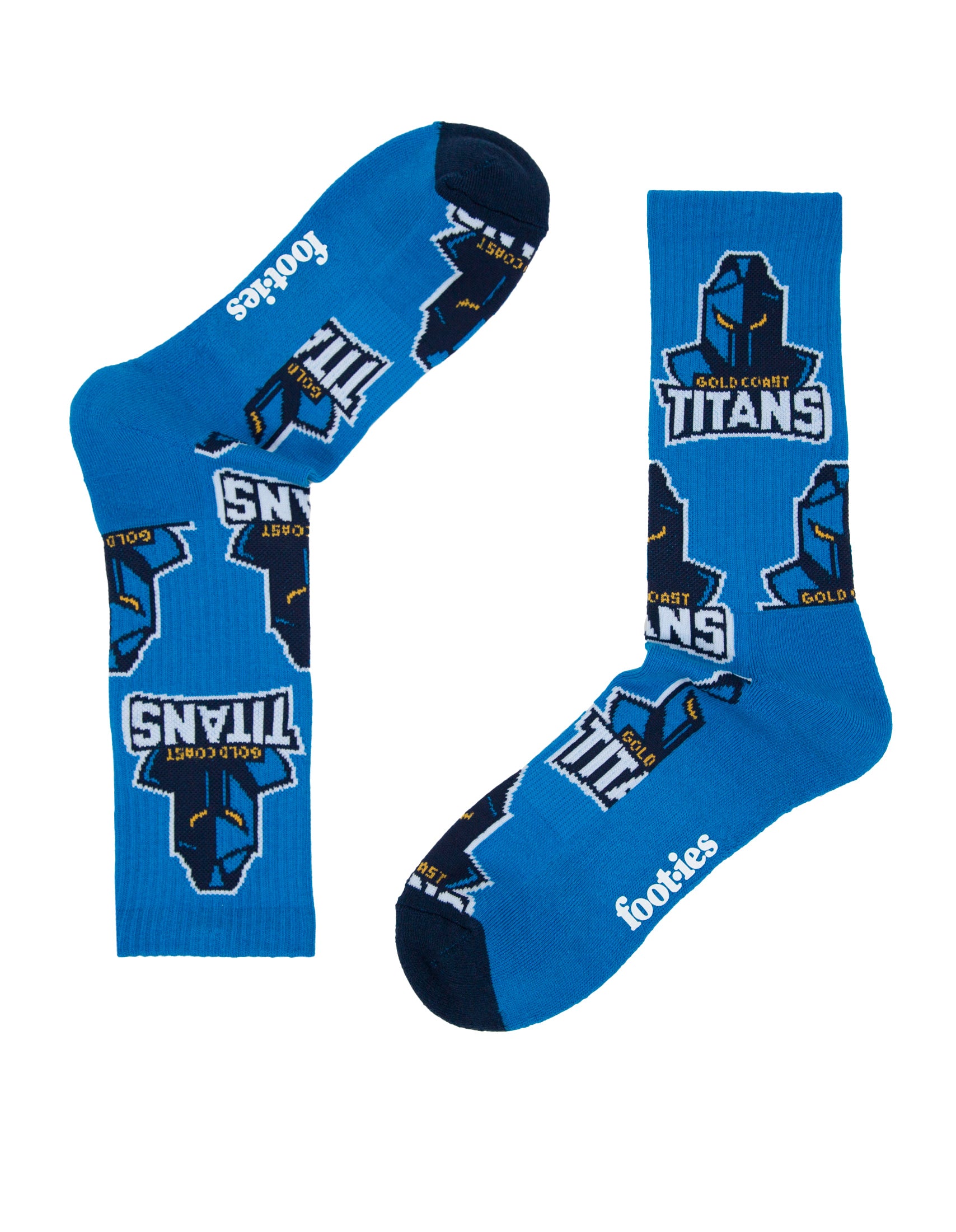 Gold Coast Titans Embroidered Sneaker Sock 2-Pack