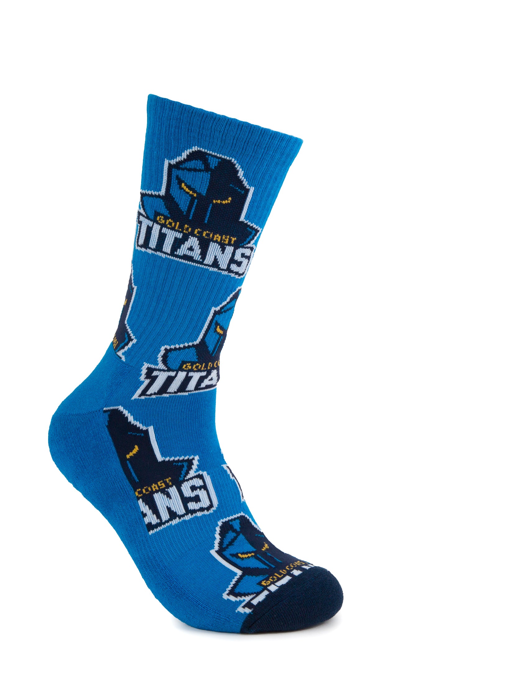 Gold Coast Titans Embroidered Sneaker Sock 2-Pack