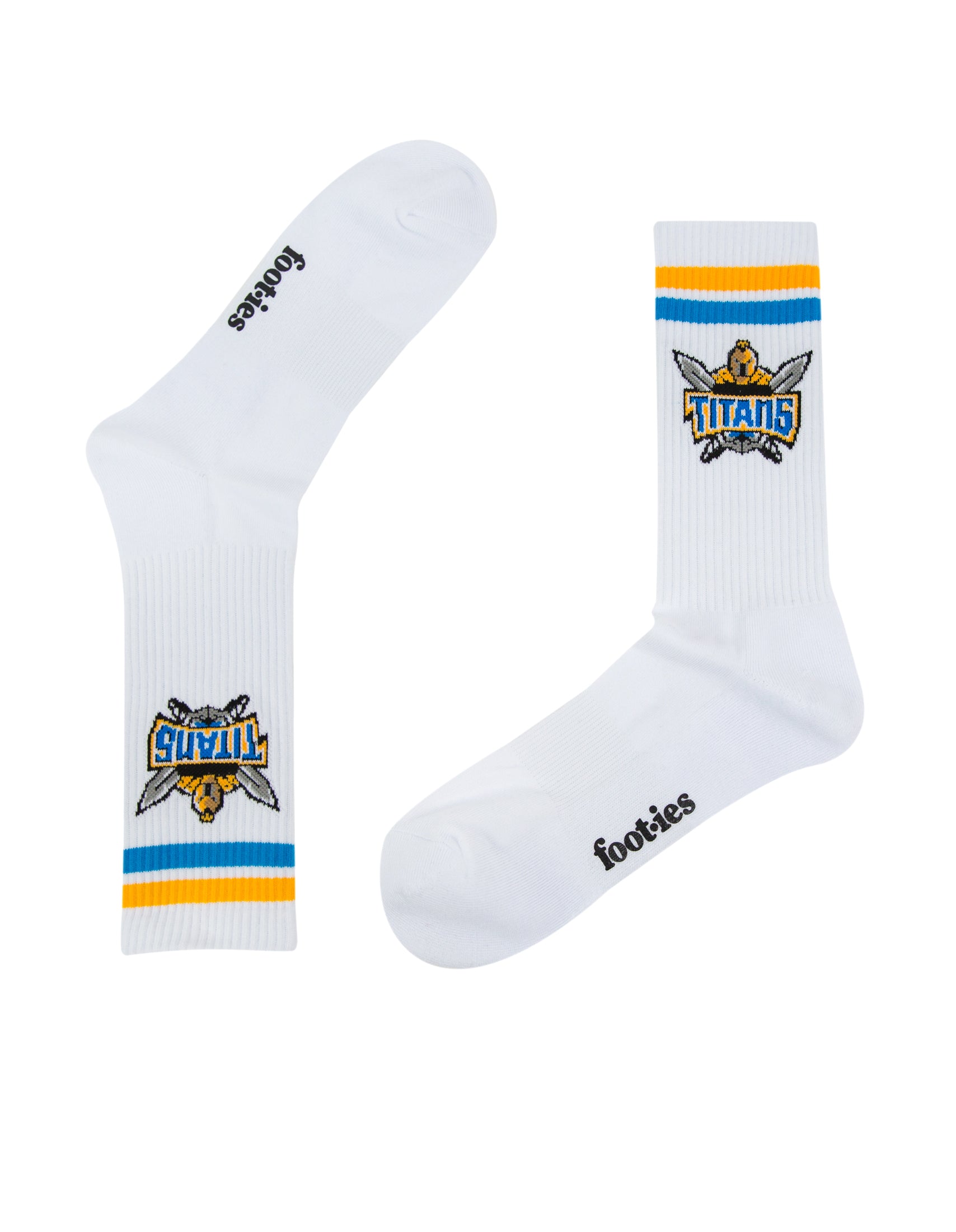Gold Coast TItans Retro Sneaker Sock 2 Pack