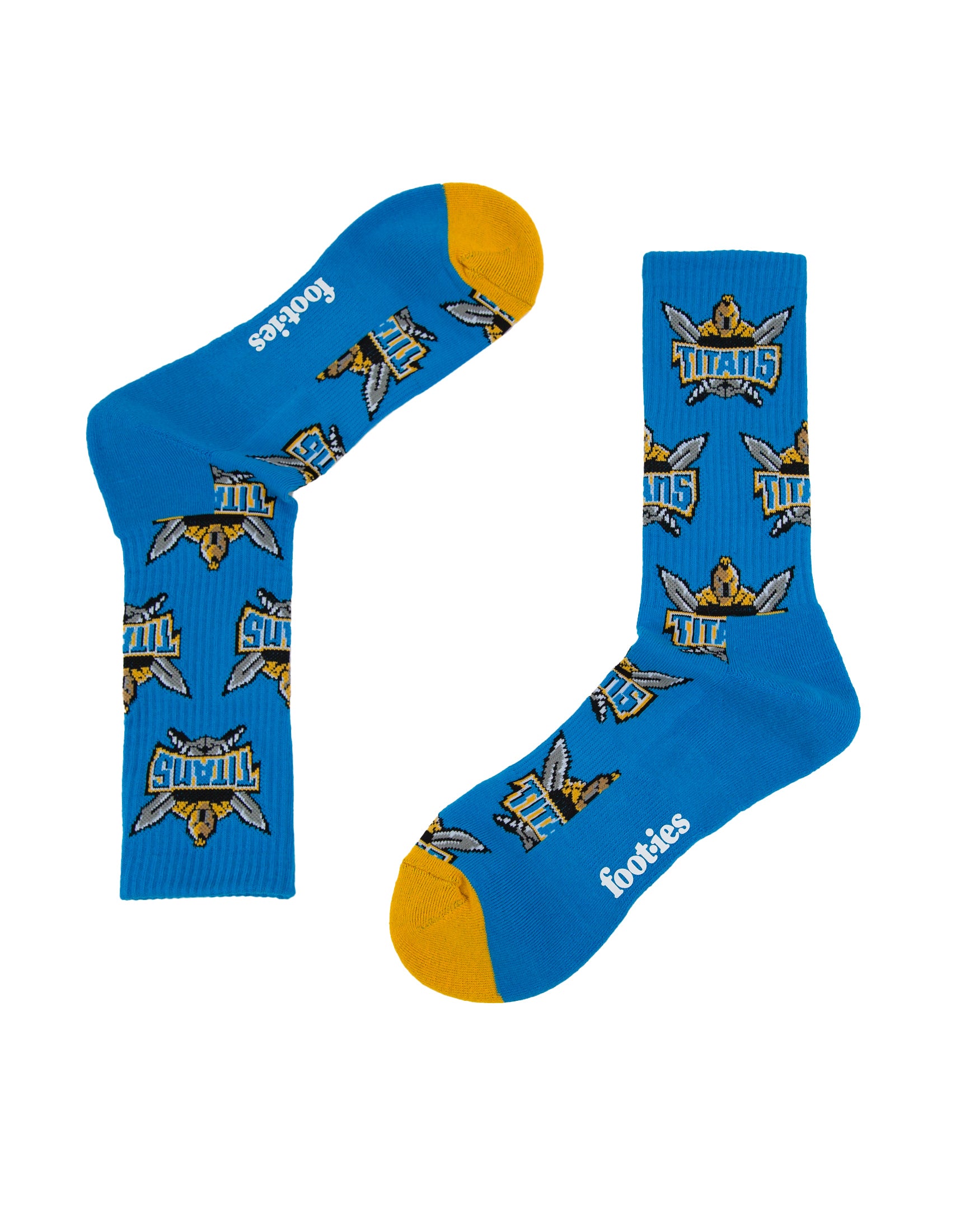 Gold Coast TItans Retro Sneaker Sock 2 Pack