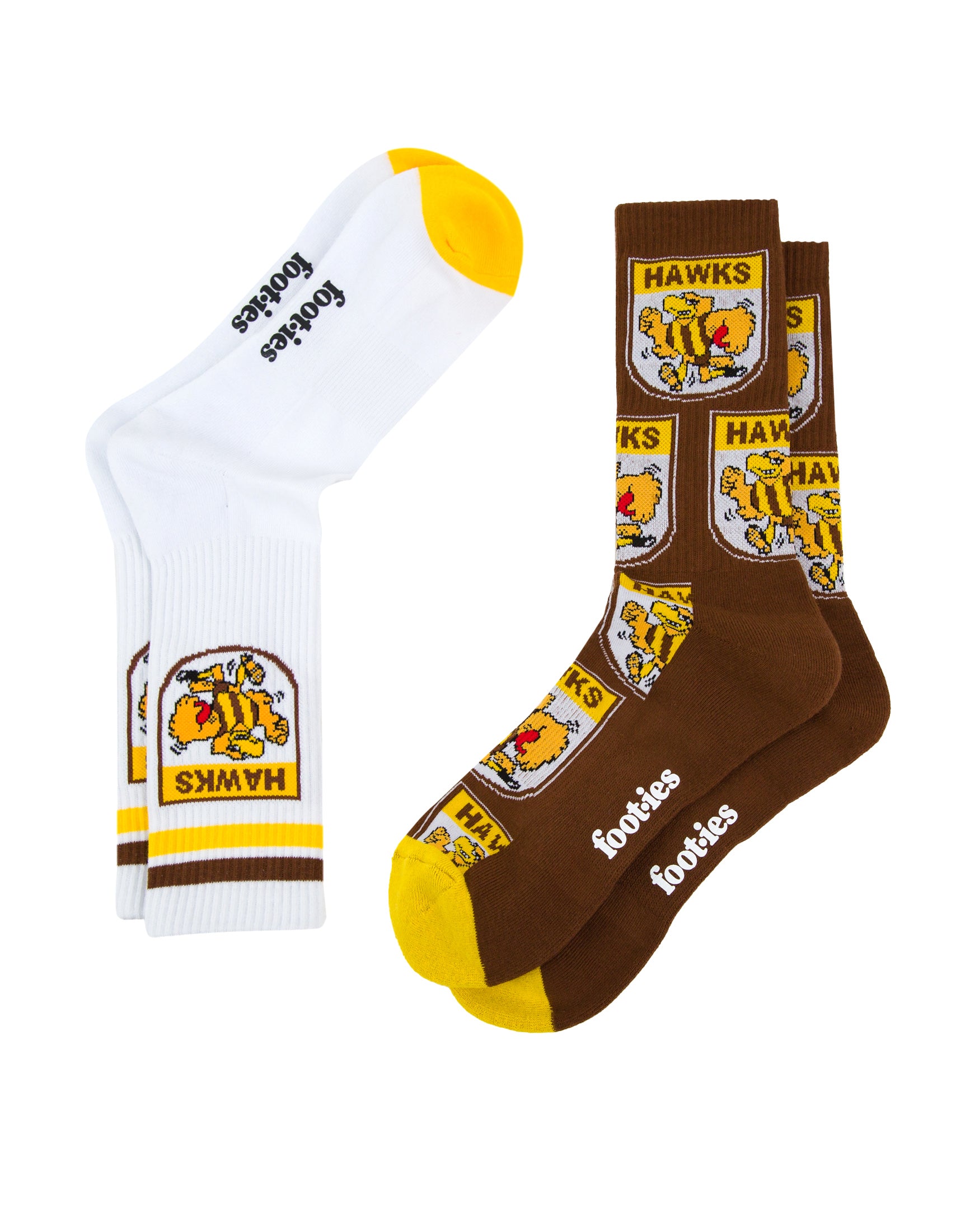Hawthorn Hawks Retro Sneaker Sock 2 Pack