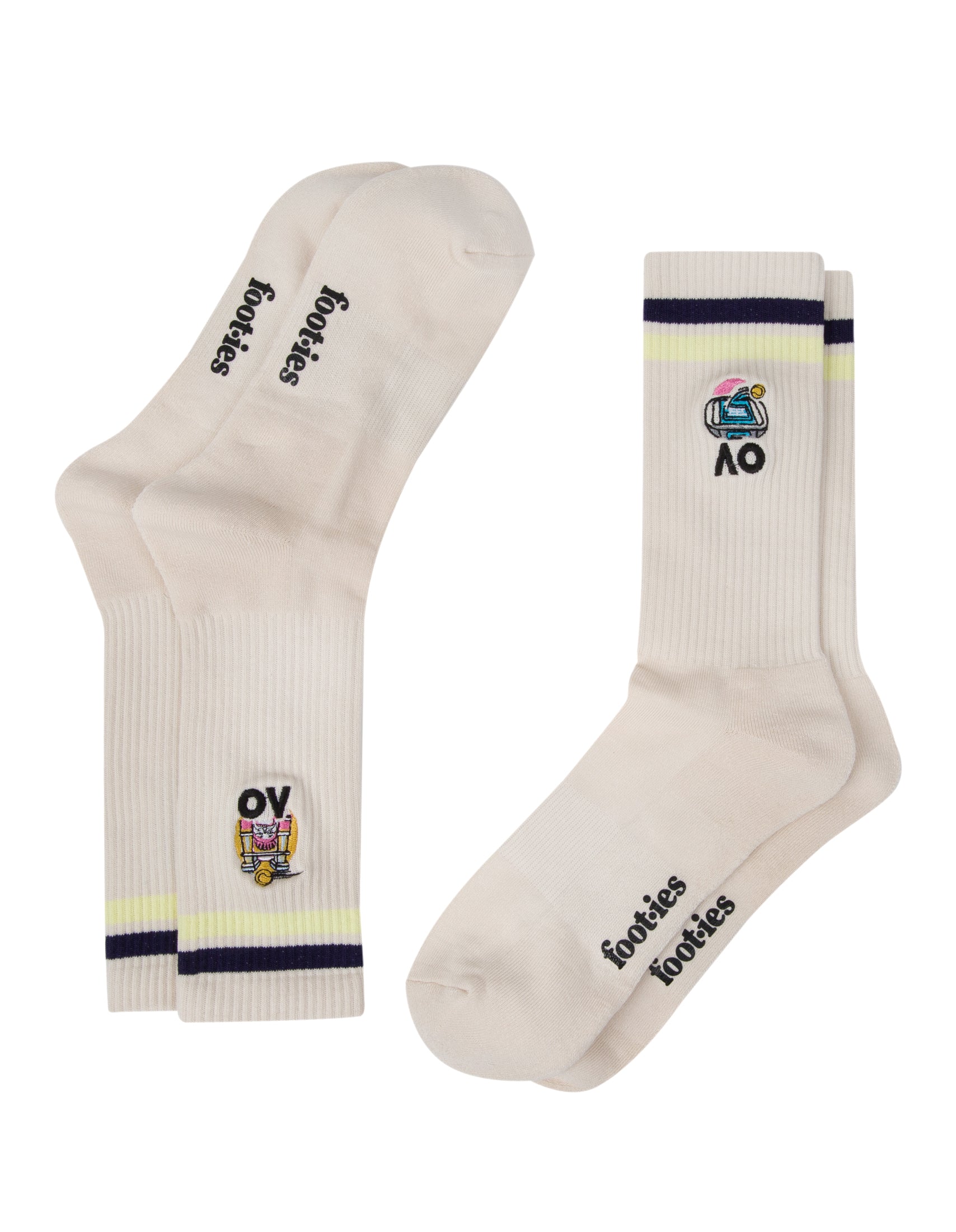 Australian Open Heritage Crew Sneaker Sock 2-Pack