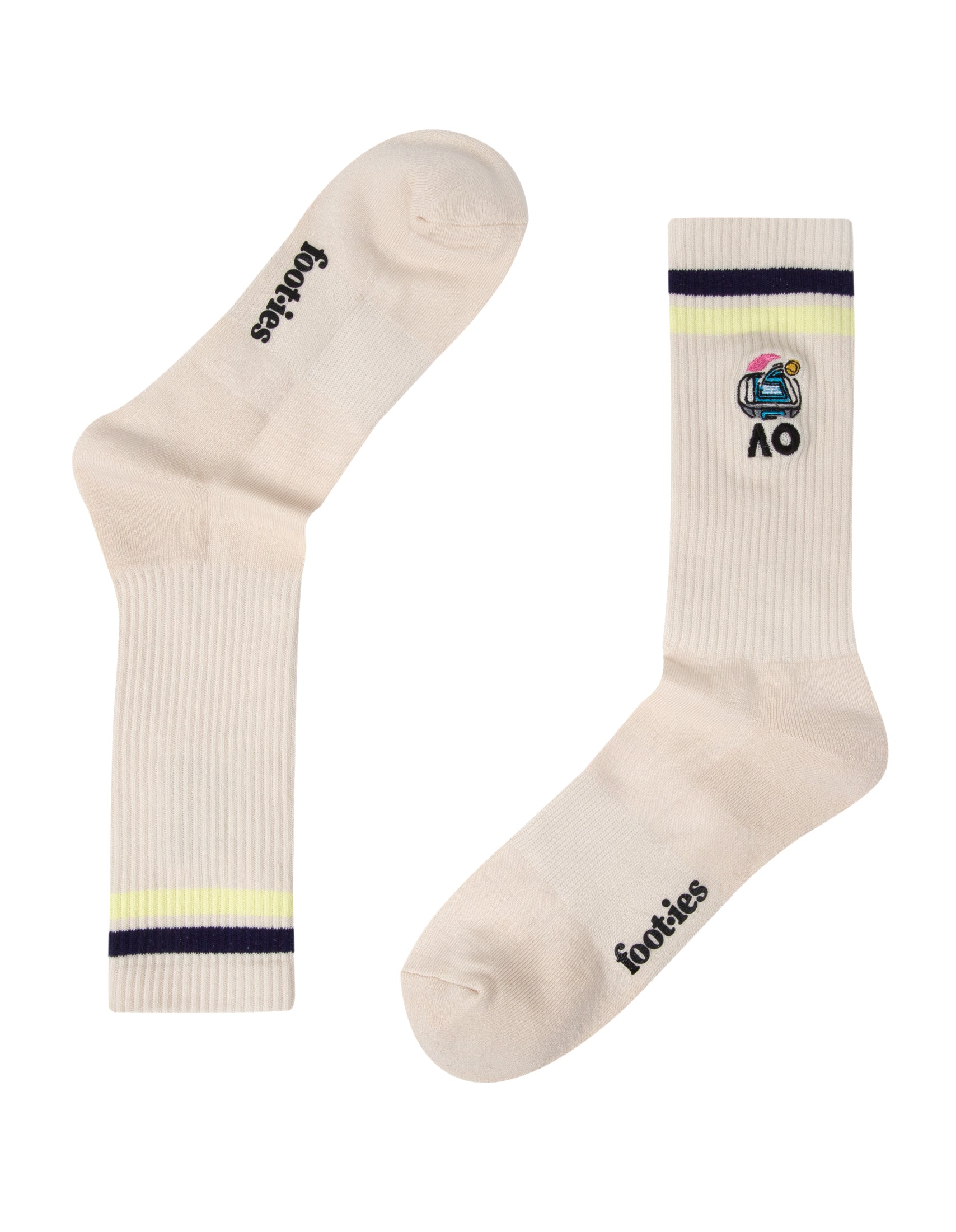Australian Open Heritage Crew Sneaker Sock 2-Pack