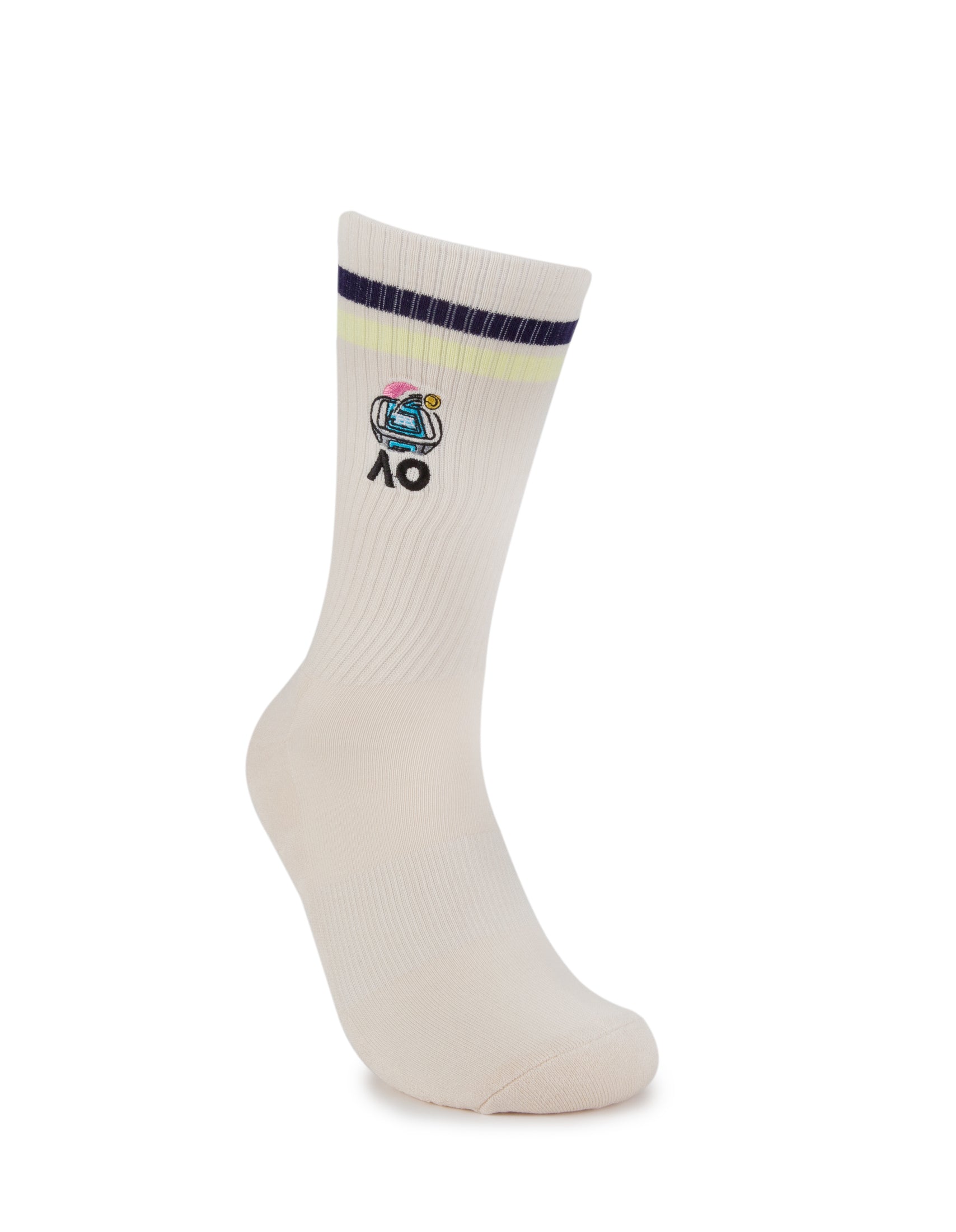 Australian Open Heritage Crew Sneaker Sock 2-Pack