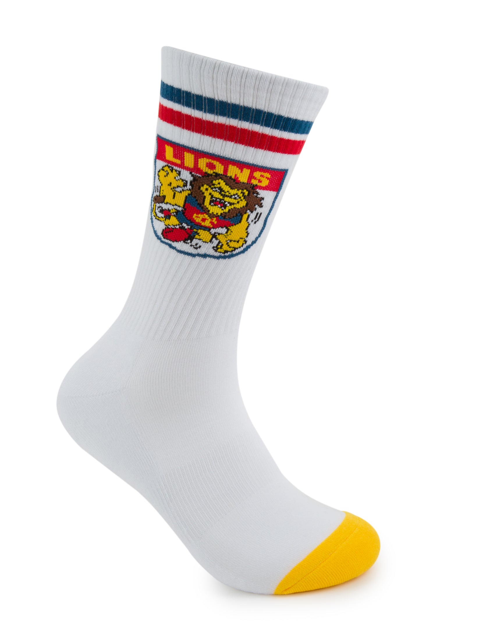 Brisbane Lions Retro Sneaker Sock 2 Pack