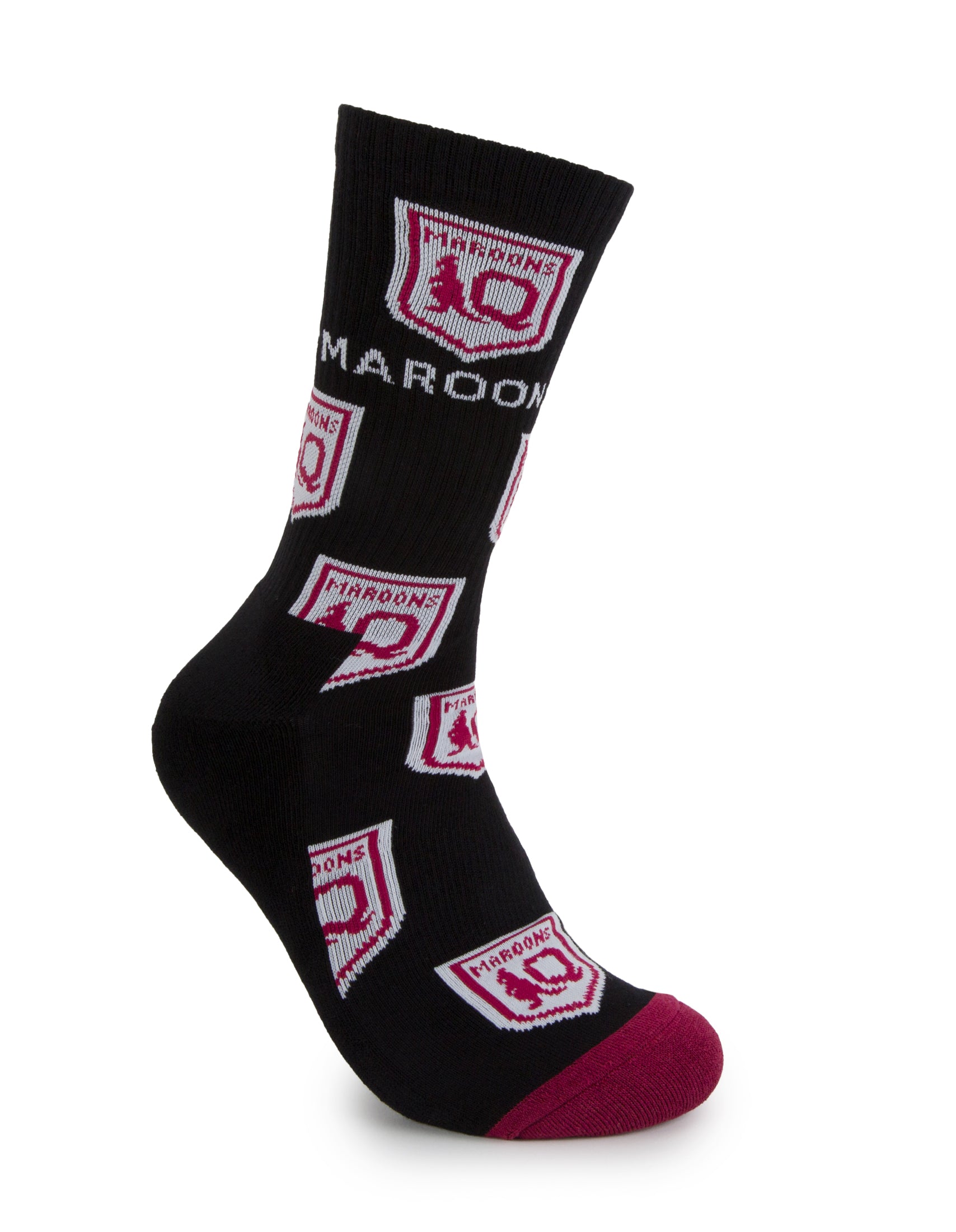Queensland Maroons Script Sneaker Socks 2-Pack