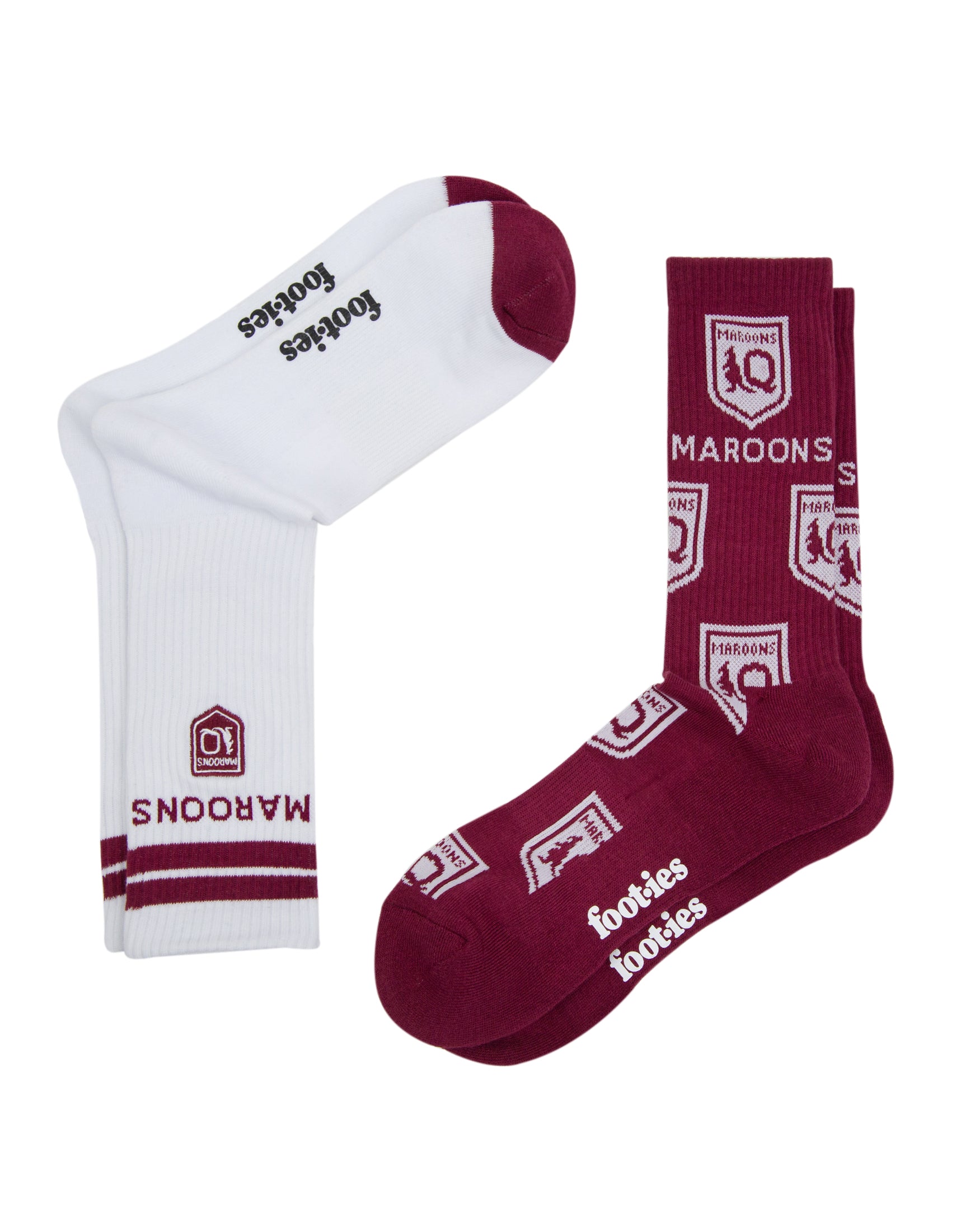 Queensland Maroons Icons Sneaker Sock 2-Pack
