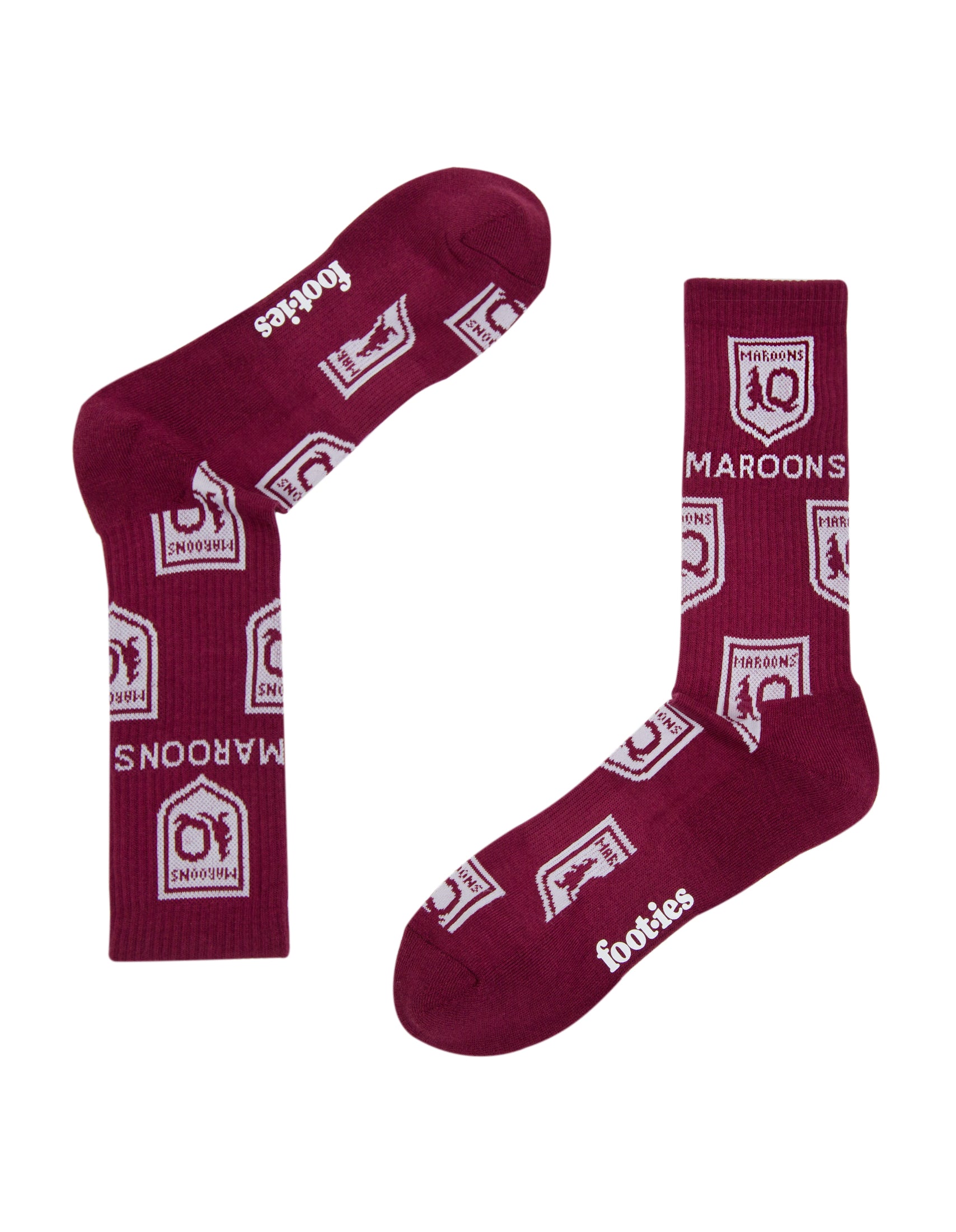 Queensland Maroons Icons Sneaker Sock 2-Pack