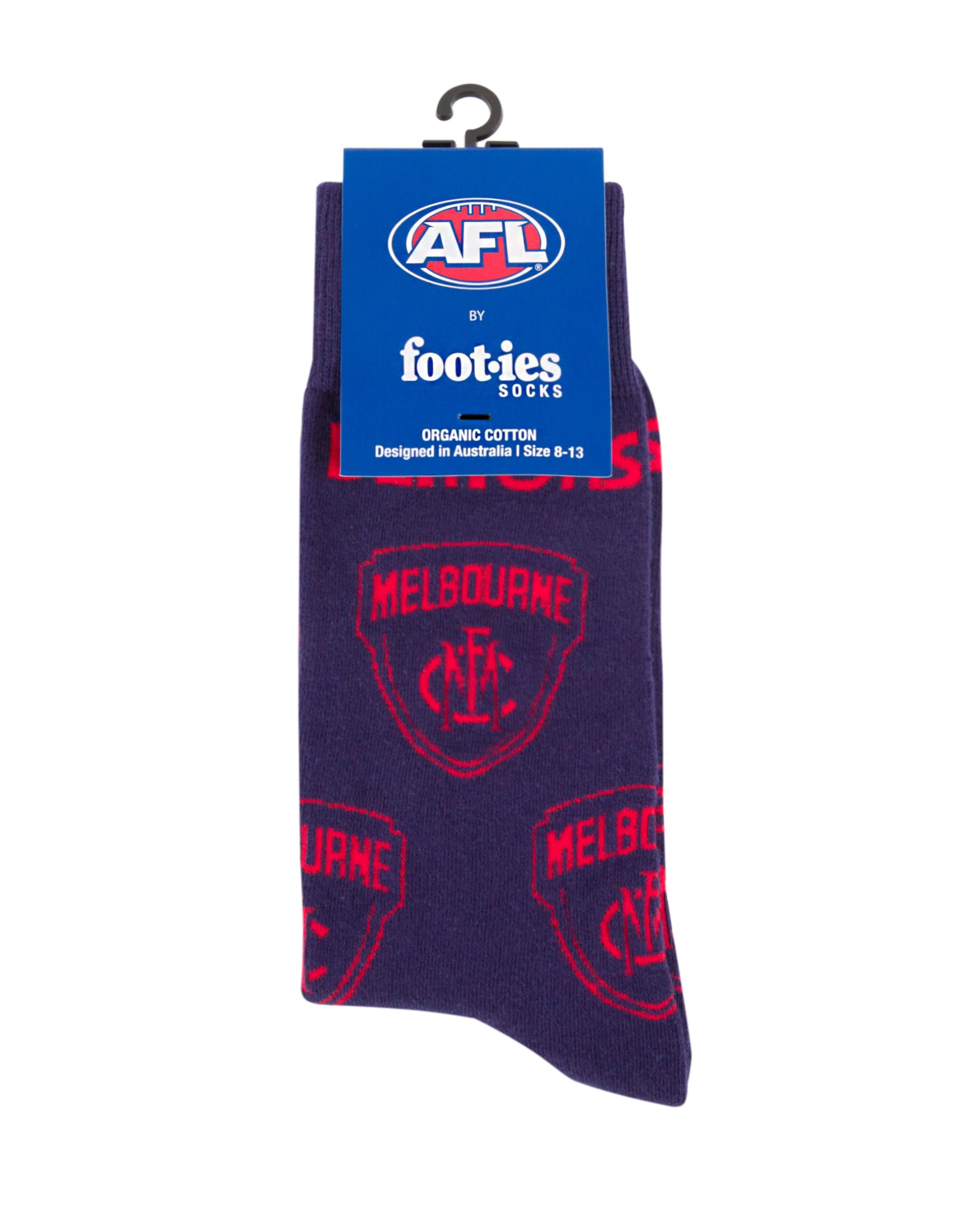 Melbourne Demons Mascot Organic Cotton Socks