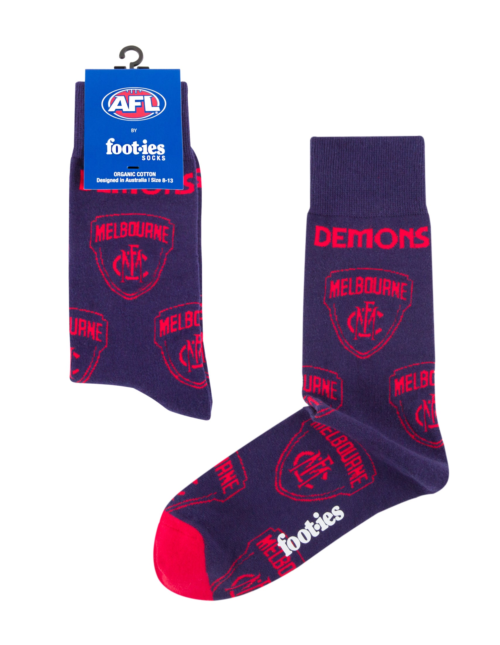 Melbourne Demons Mascot Organic Cotton Socks
