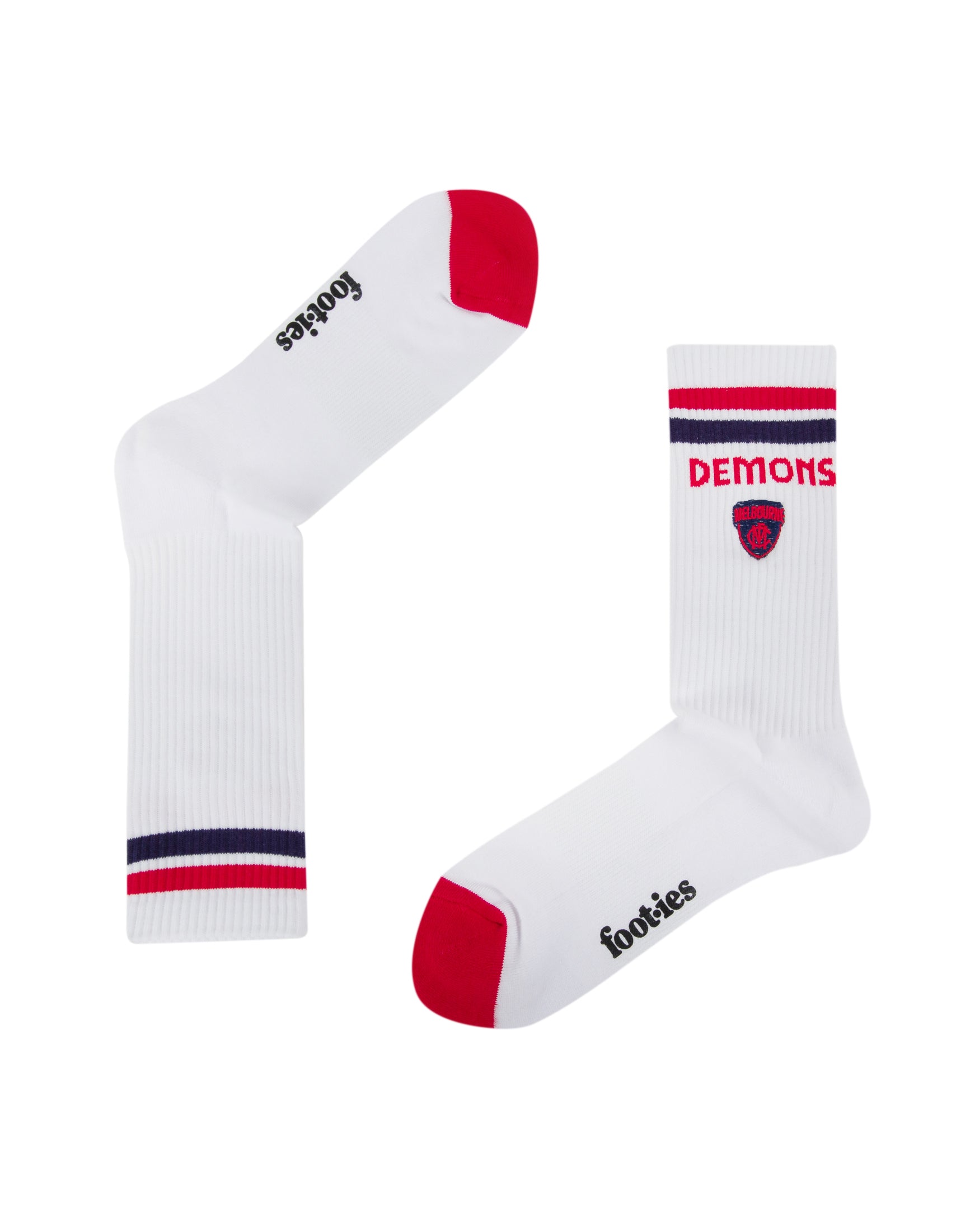 Melbourne Demons Mascot Sneaker Socks 2 Pack
