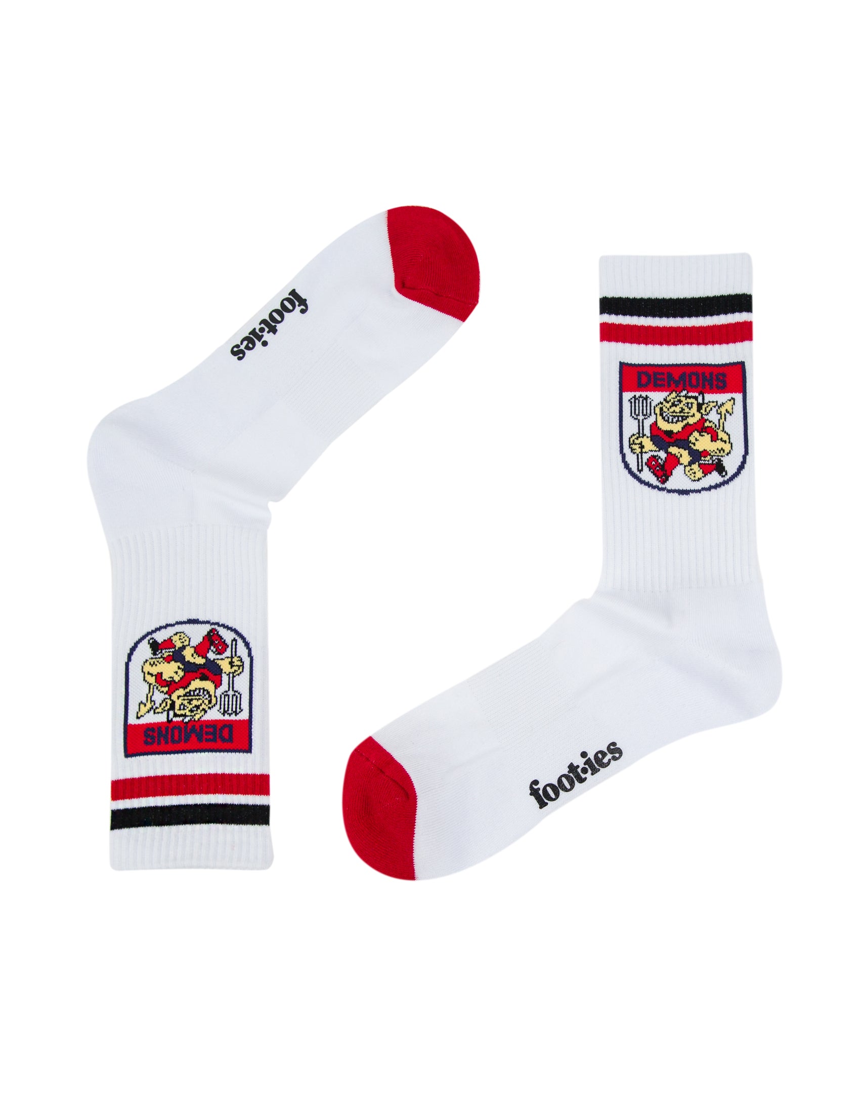 Melbourne Demons Retro Sneaker Sock 2 Pack