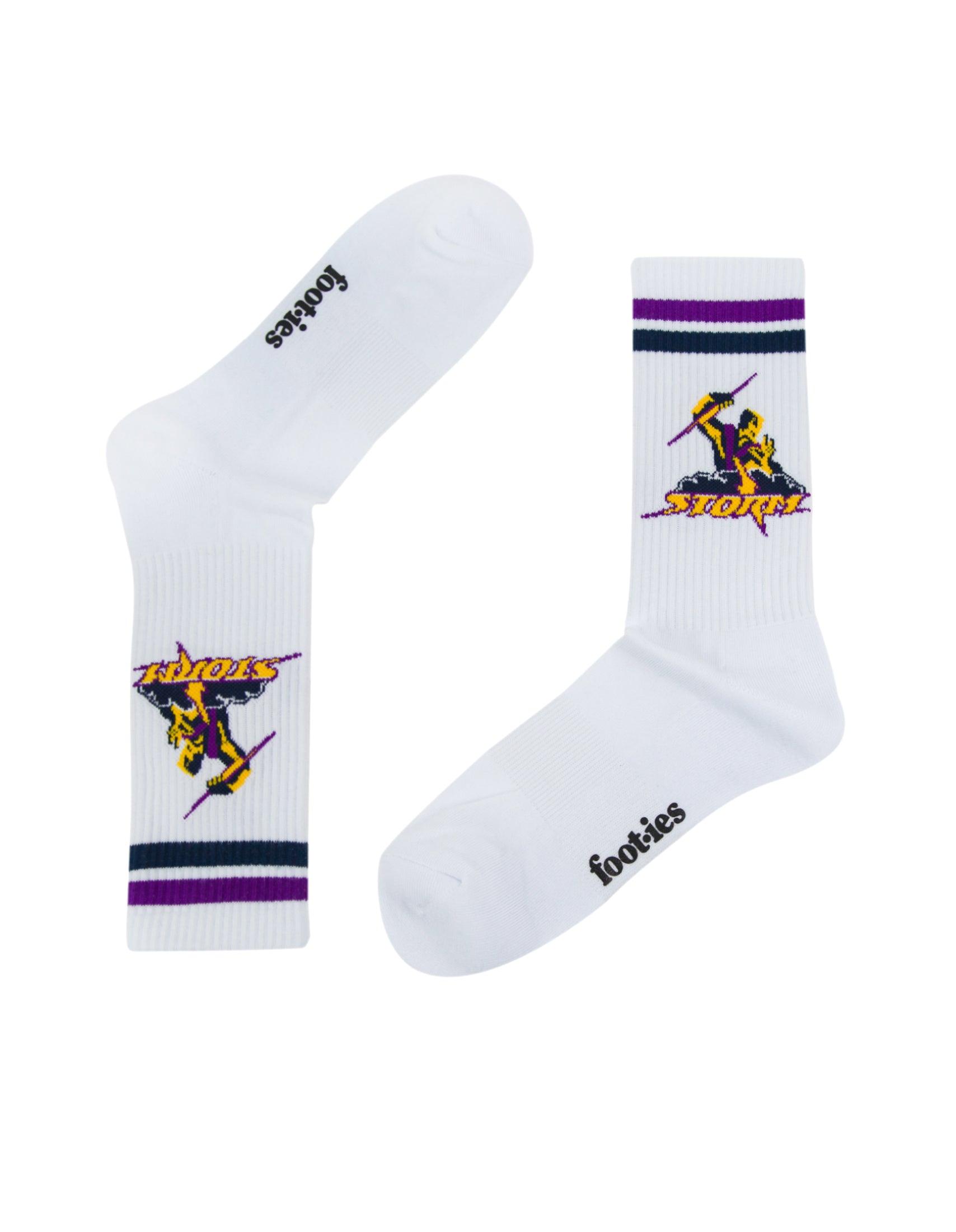 Melbourne Storm Retro Sneaker Sock 2 Pack
