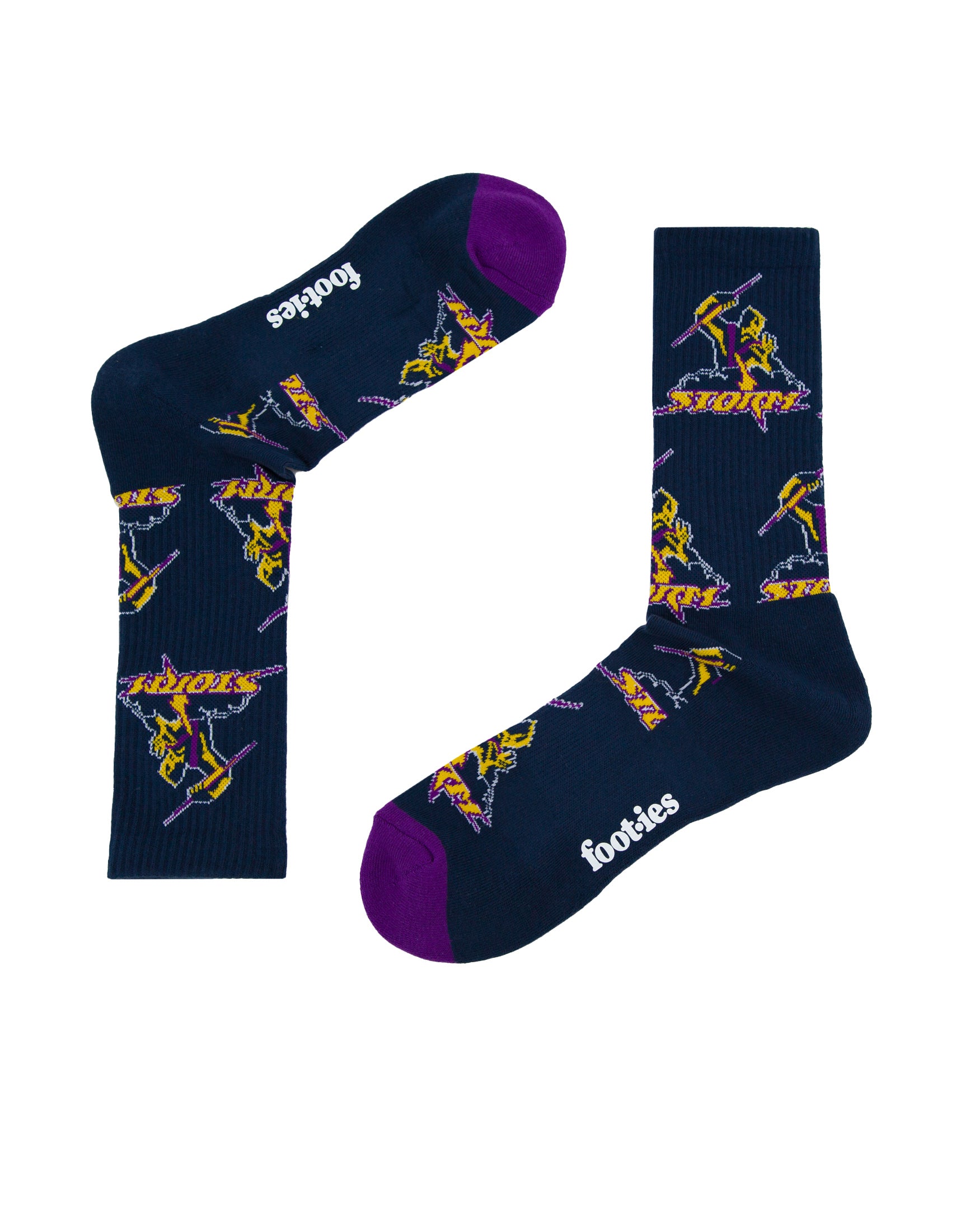 Melbourne Storm Retro Sneaker Sock 2 Pack