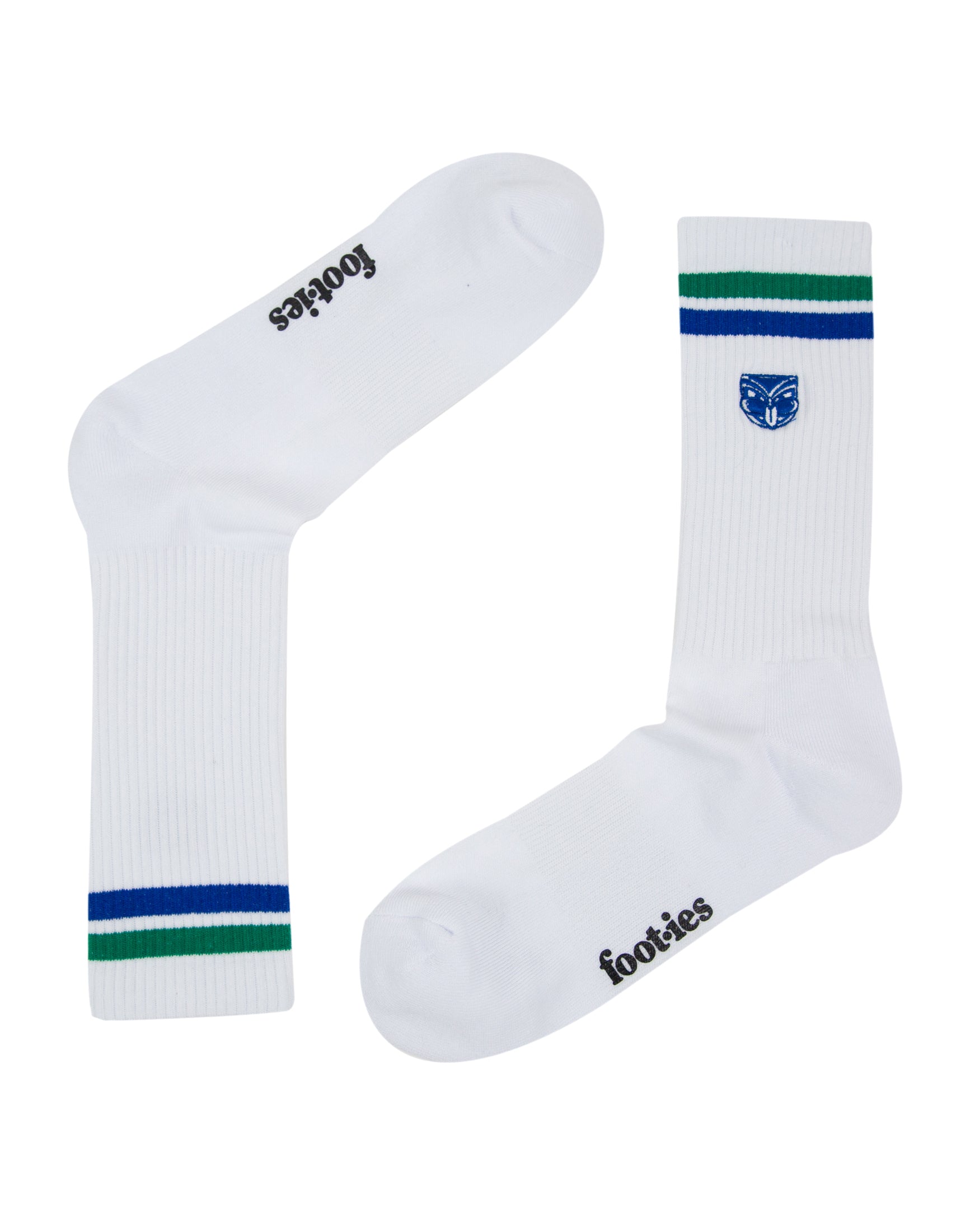 New Zealand Warriors Embroidered Sneaker Socks 2 Pack