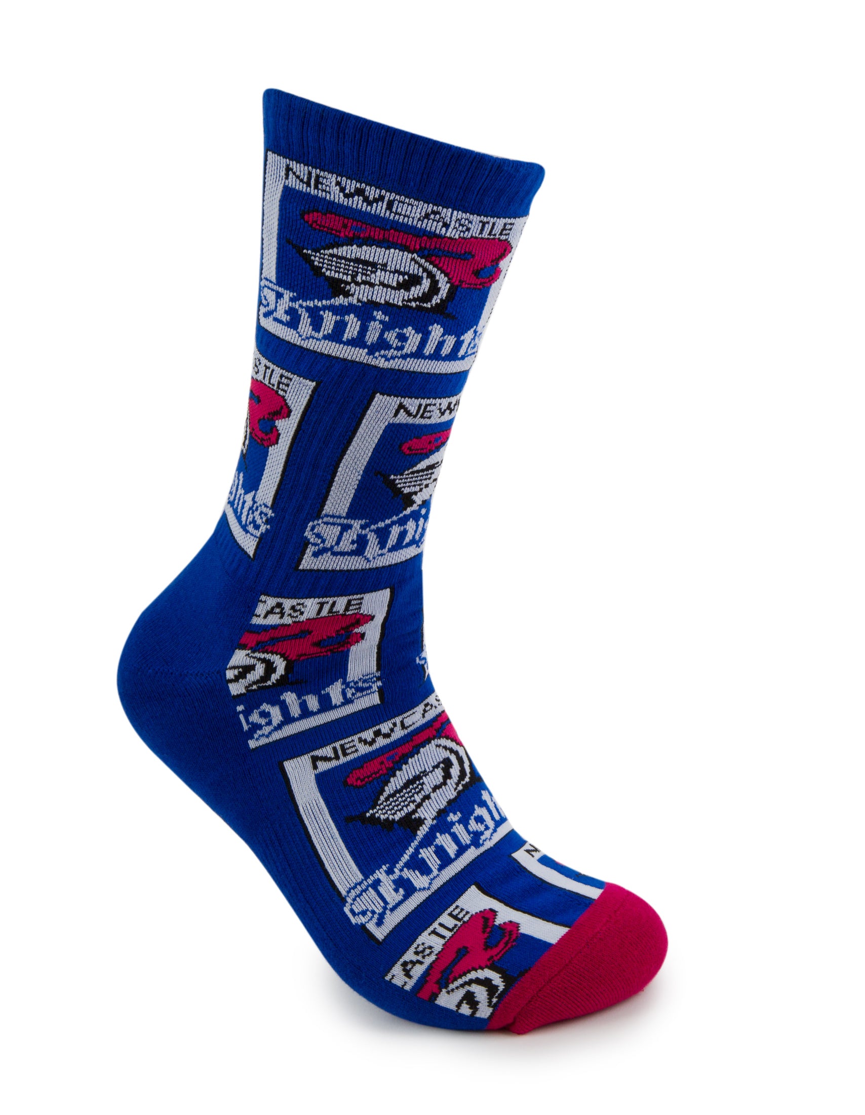 Newcastle Knights Retro Sneaker Sock 2 Pack