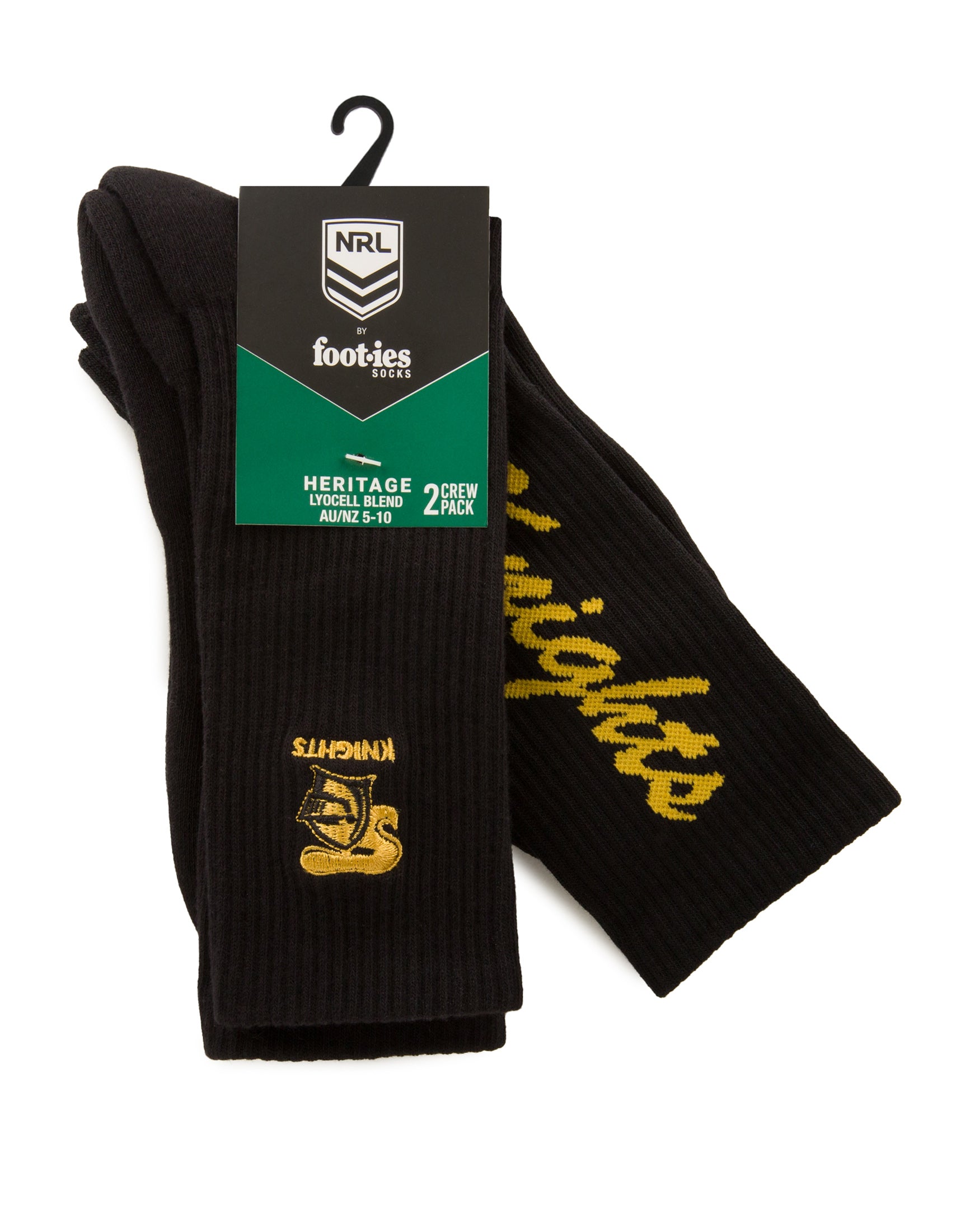Newcastle Knights Sneaker Sock 2-Pack