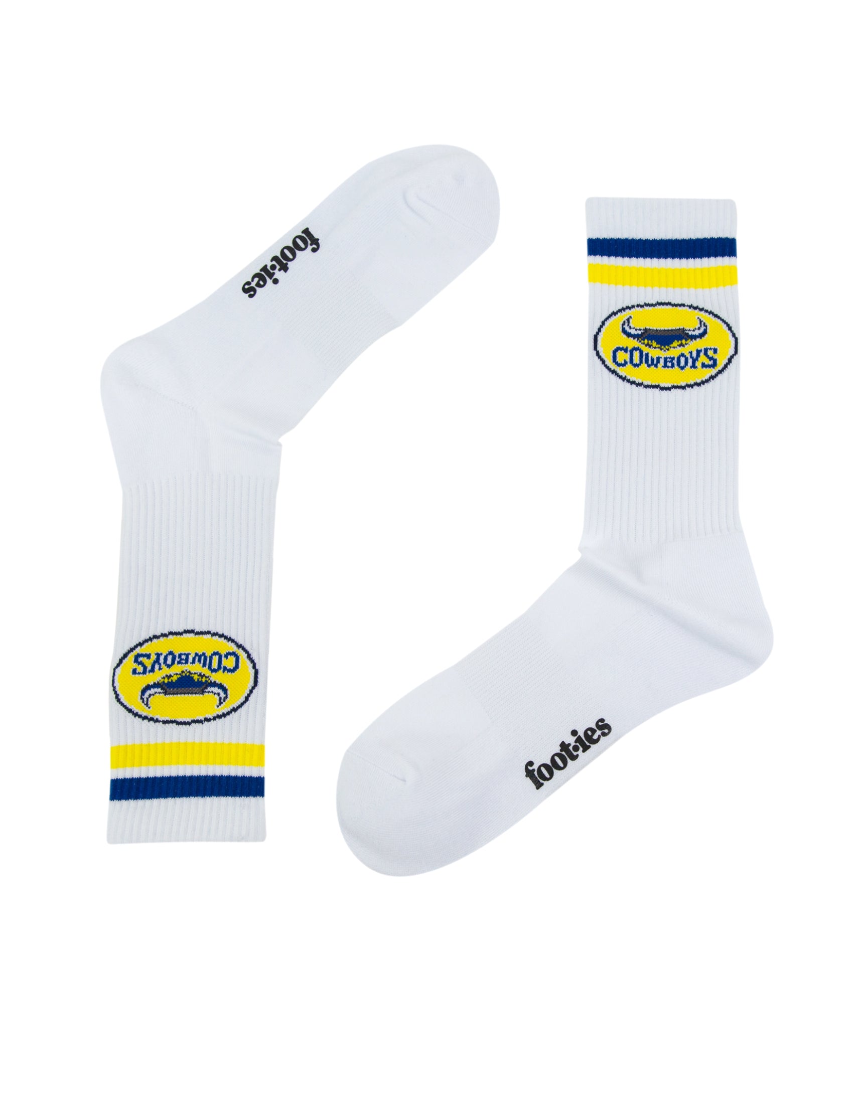 North Queensland Cowboys Retro Sneaker Sock 2 Pack