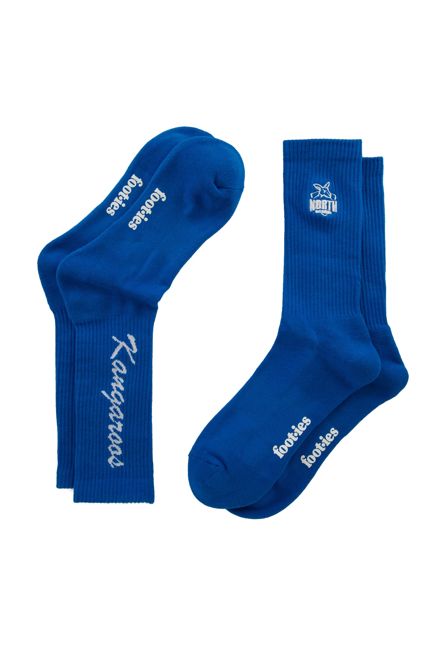 NORTH MELBOURNE SNEAKER SOCK 2 PACK BLUE S/M
