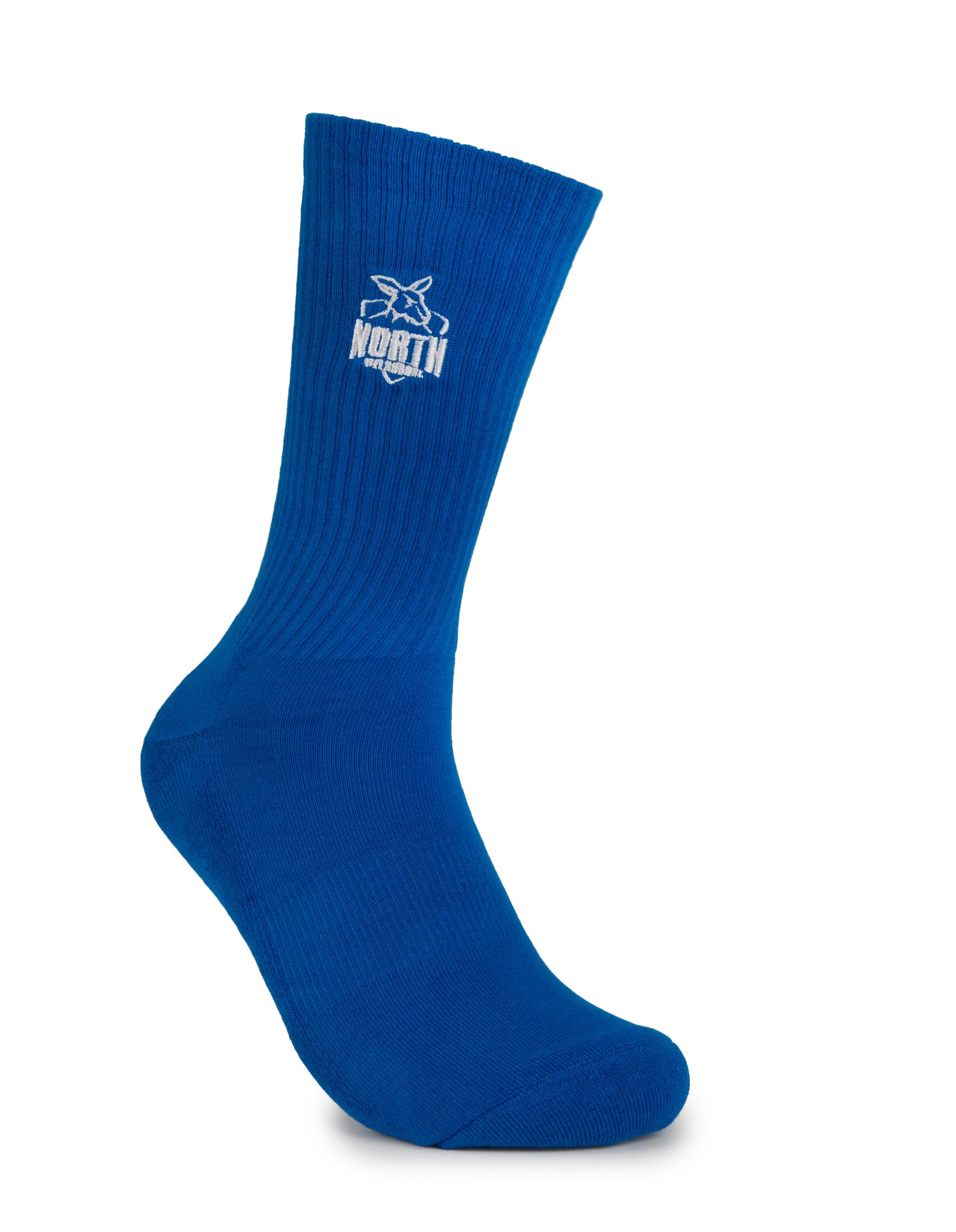 NORTH MELBOURNE SNEAKER SOCK 2 PACK BLUE S/M