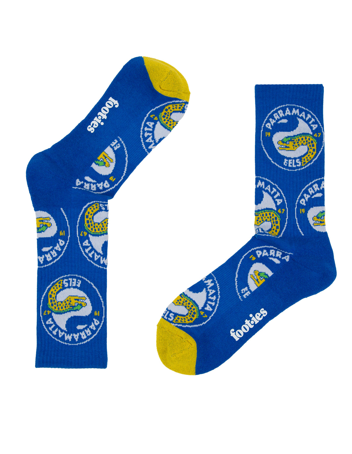 Parramatta Eels Embroidered Sneaker Sock 2-Pack