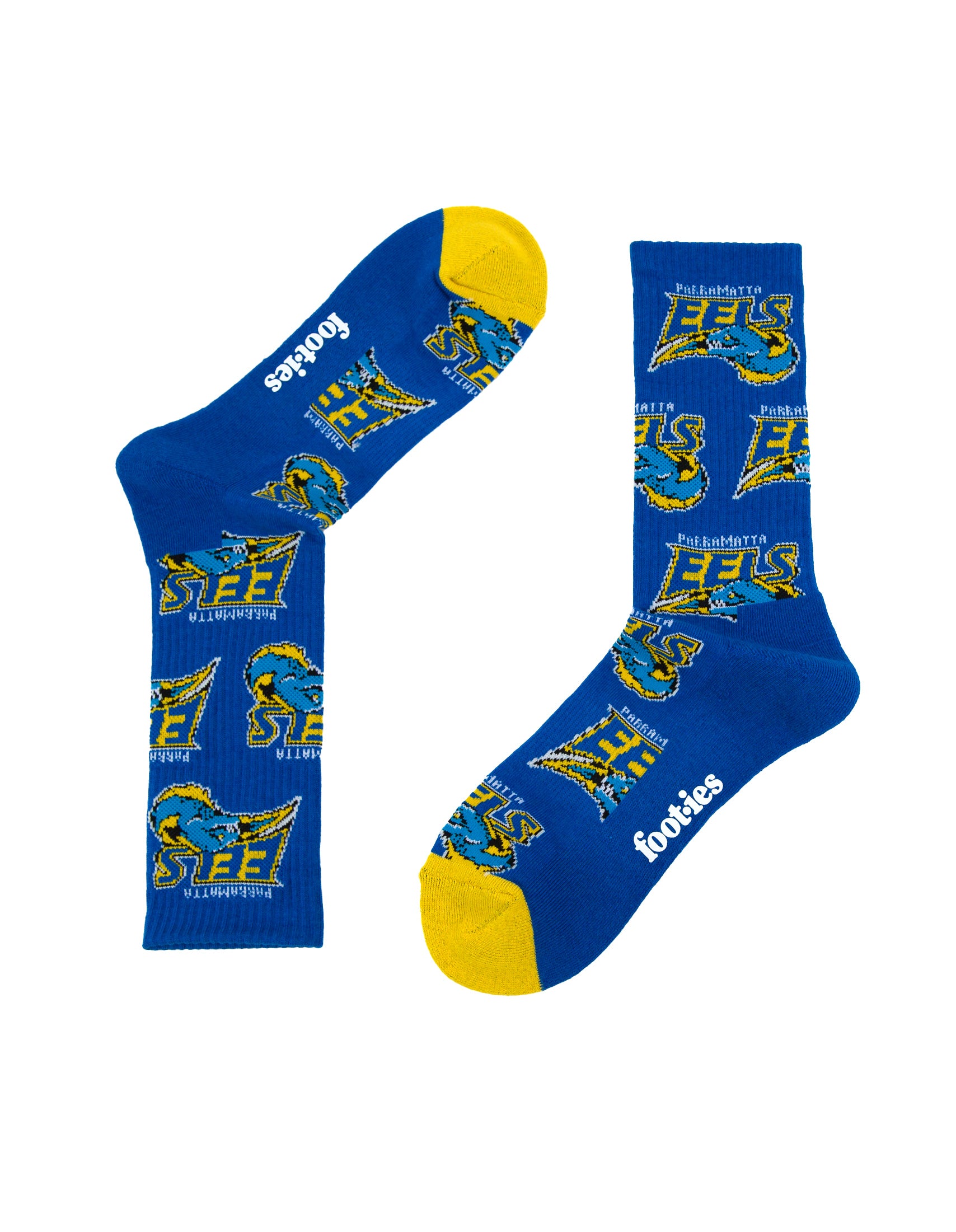 Parramatta Eels Retro Sneaker Sock 2-Pa k