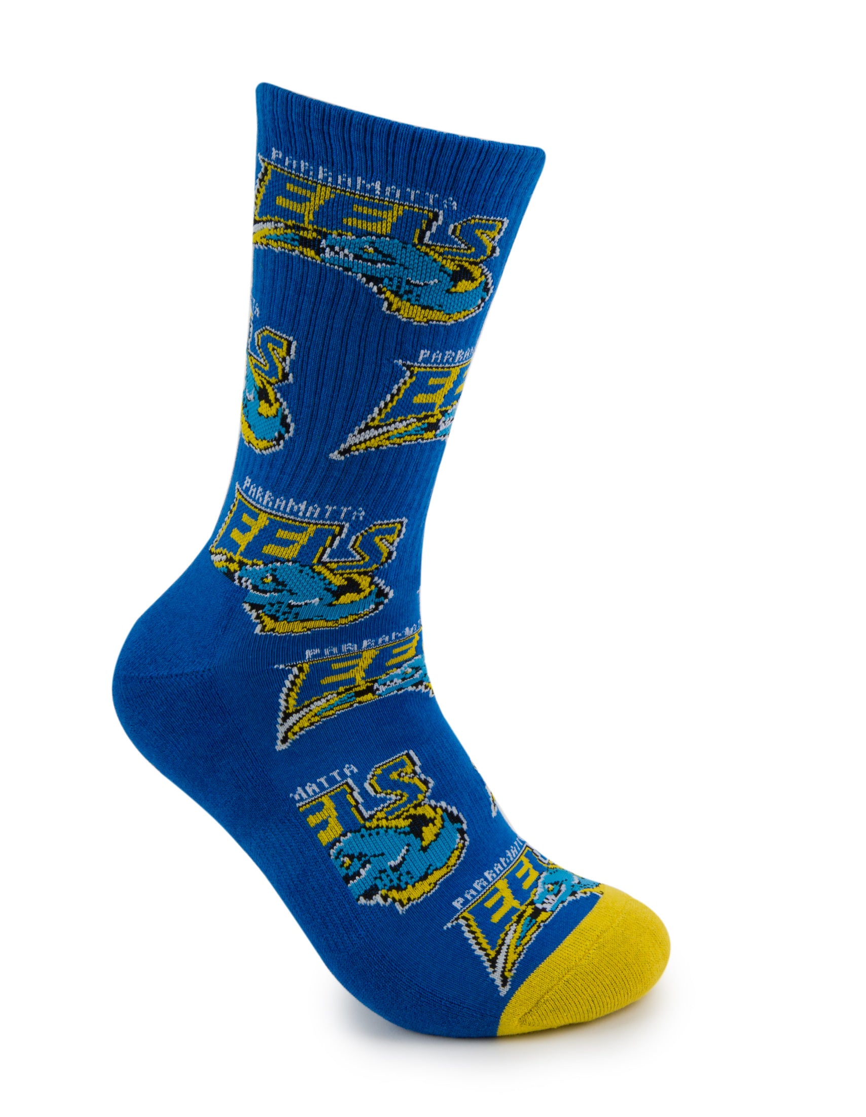 Parramatta Eels Retro Sneaker Sock 2-Pa k