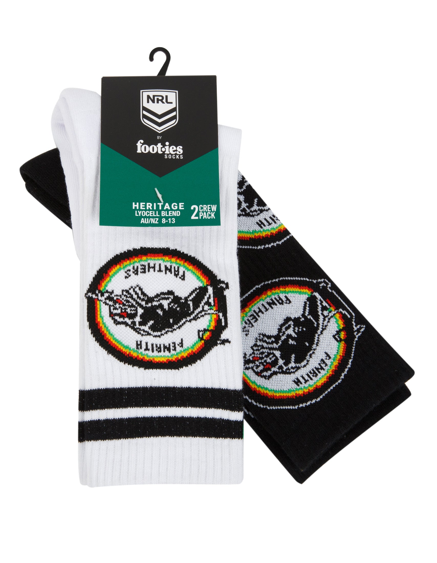 Penrith Panthers Retro Sneaker Sock 2 Pack