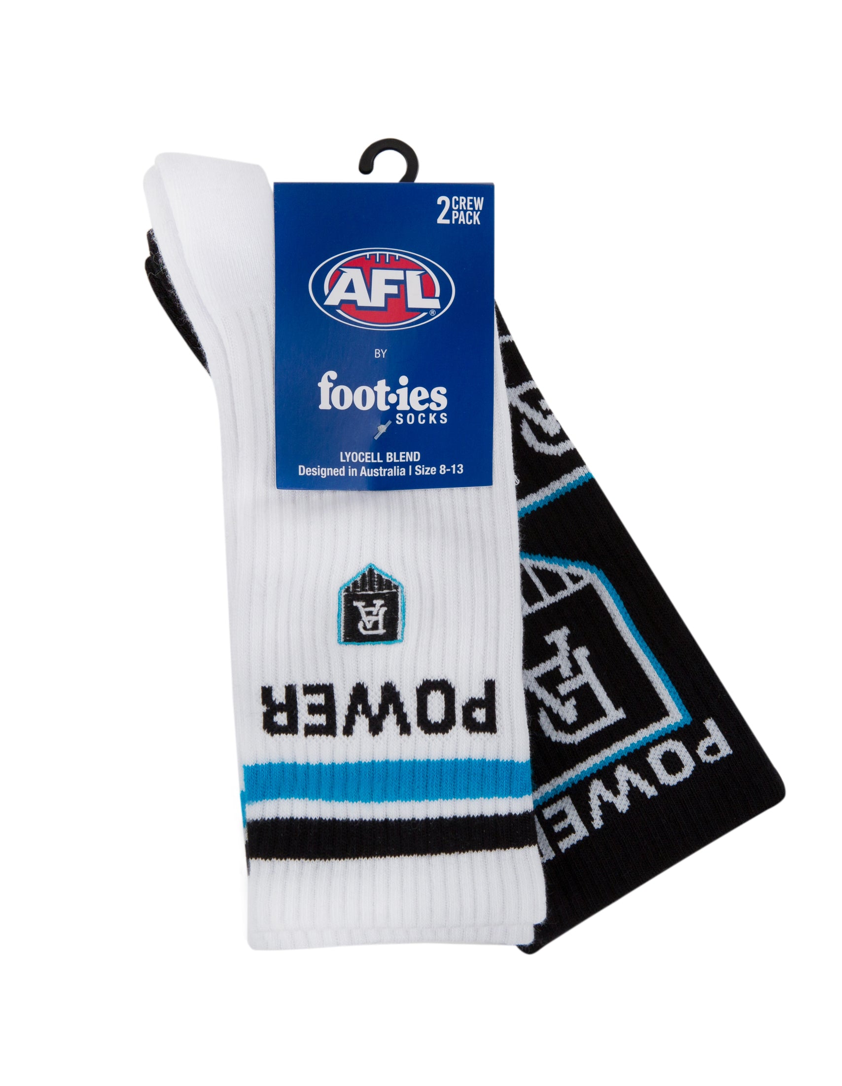 Port Adelaide Power Mascot Sneaker 2 Pack Socks