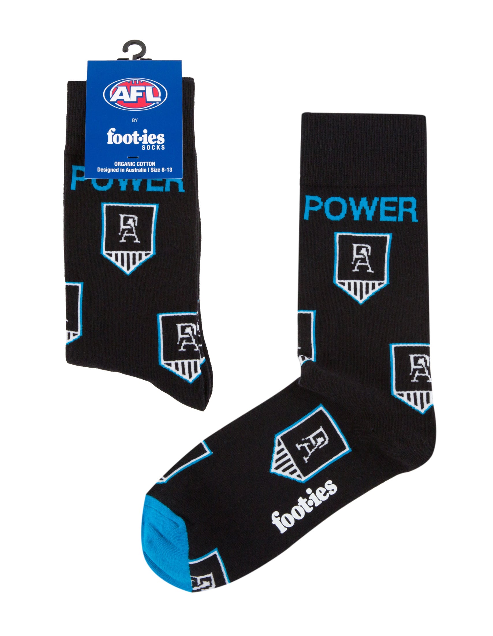 Port Adelaide Power Mascot Organic Cotton Socks
