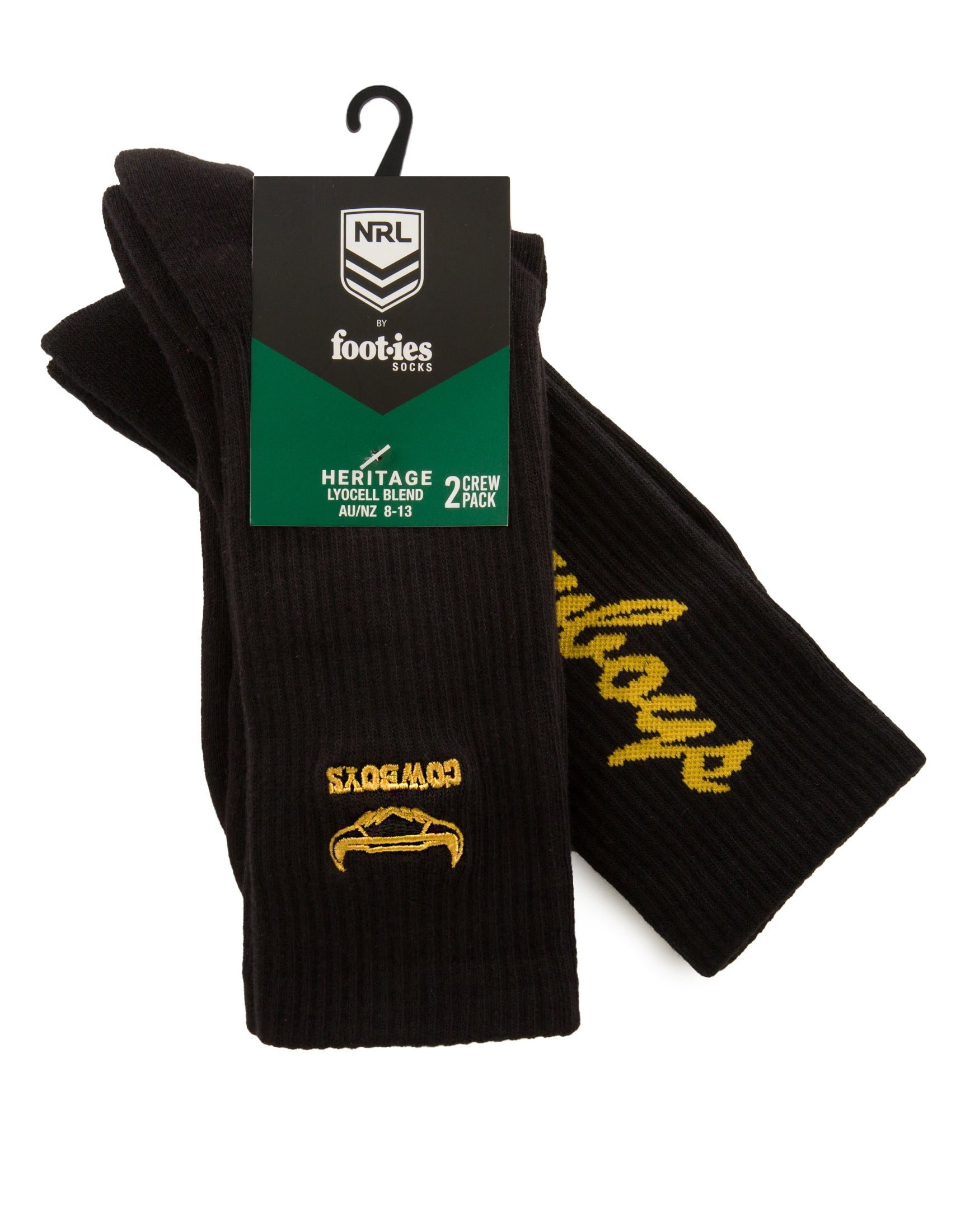 North Queensland Cowboys Sneaker Sock 2-Pack