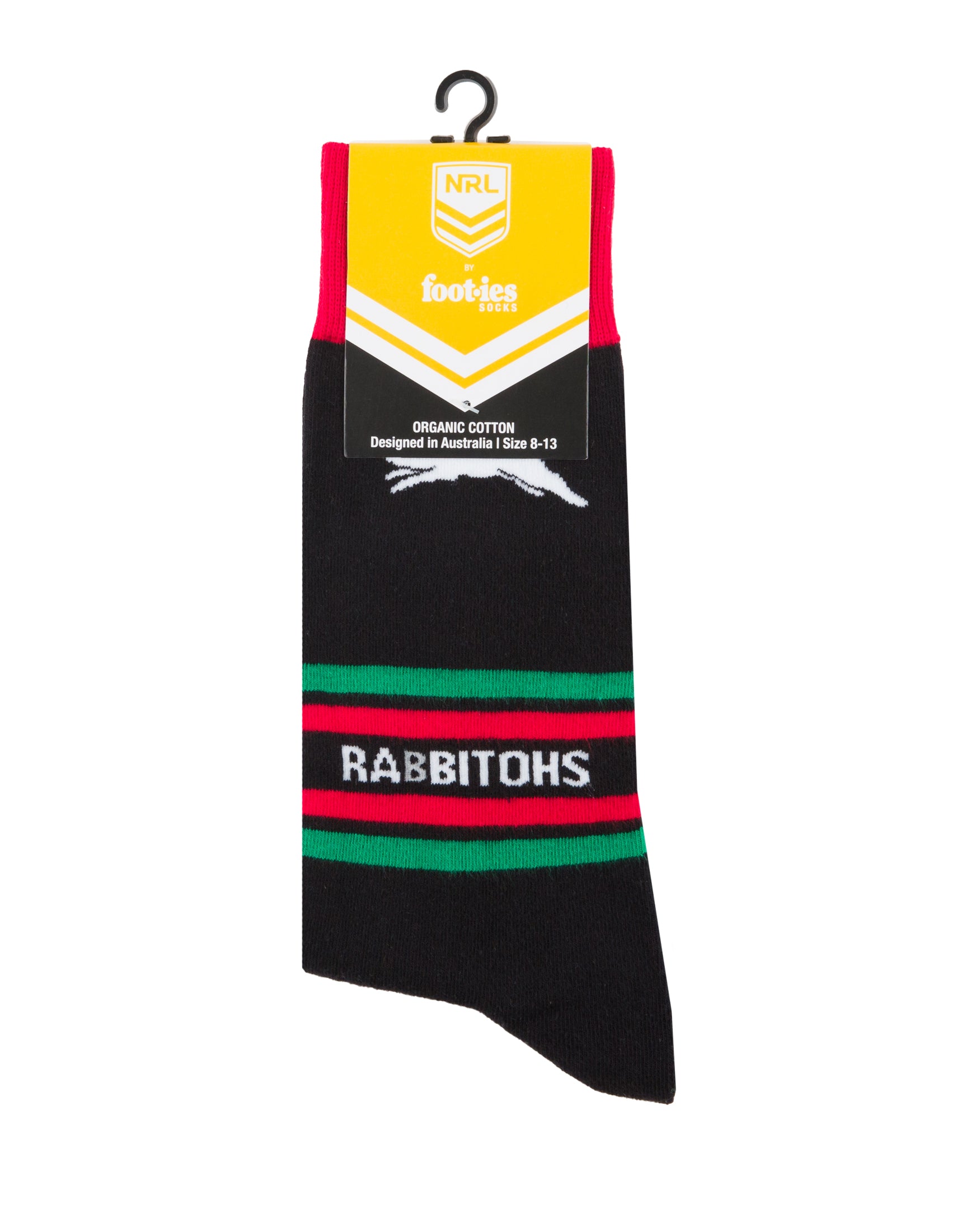 South Sydney Rabbitohs Stripe Organic Cotton Socks