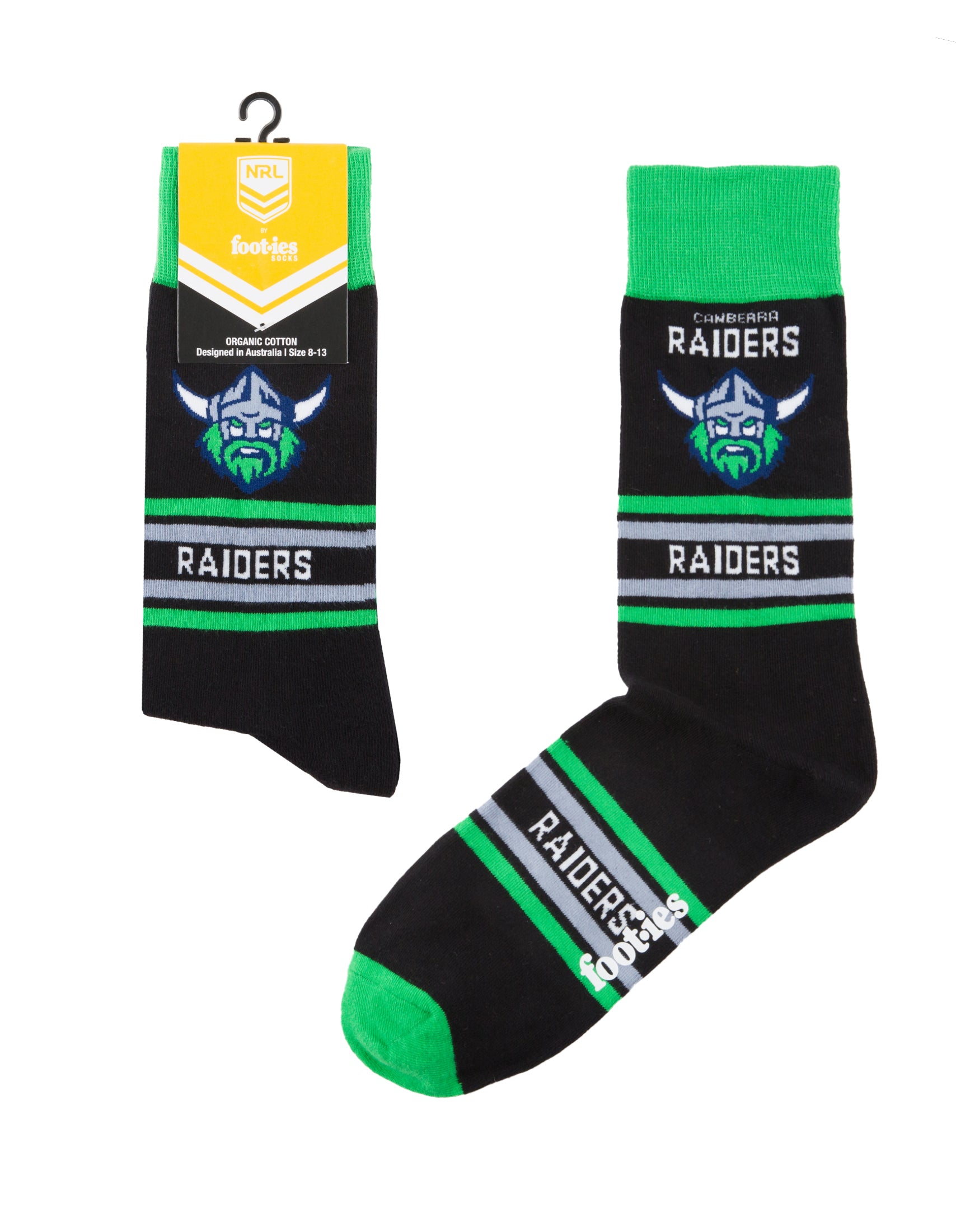 Canberra Raiders Stripe Organic Cotton Socks