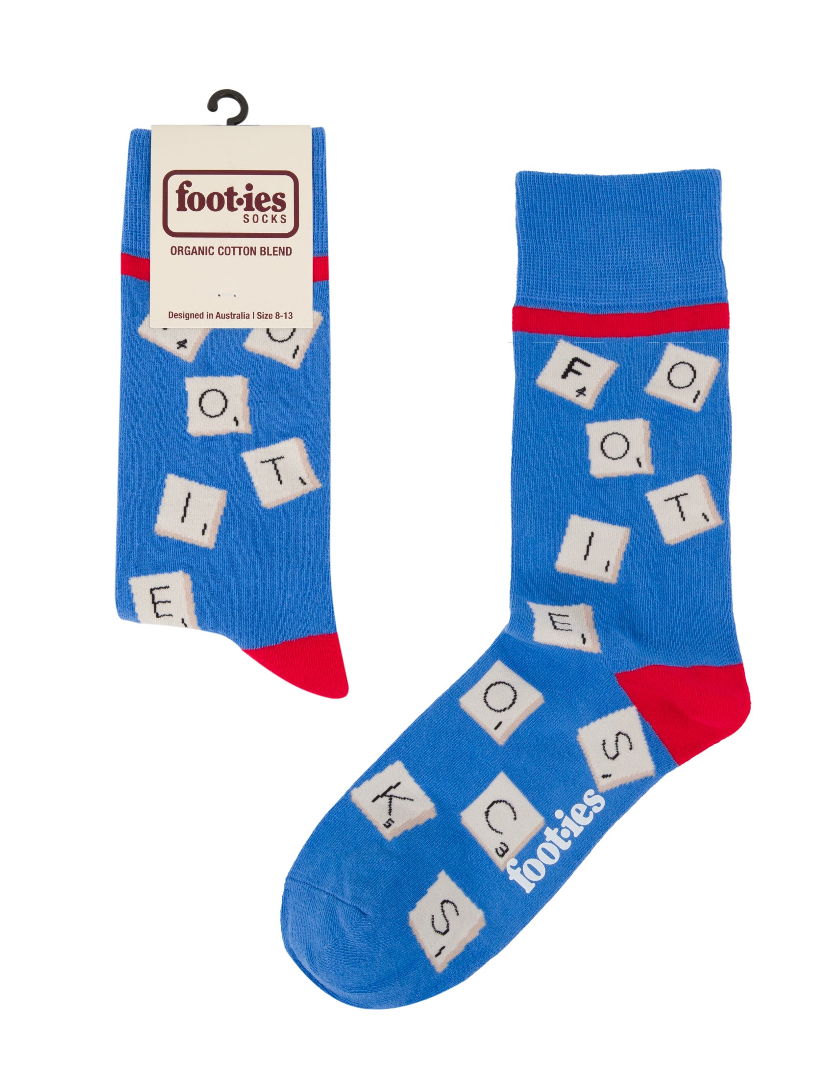 Scrabble Tiles Organic Cotton Socks